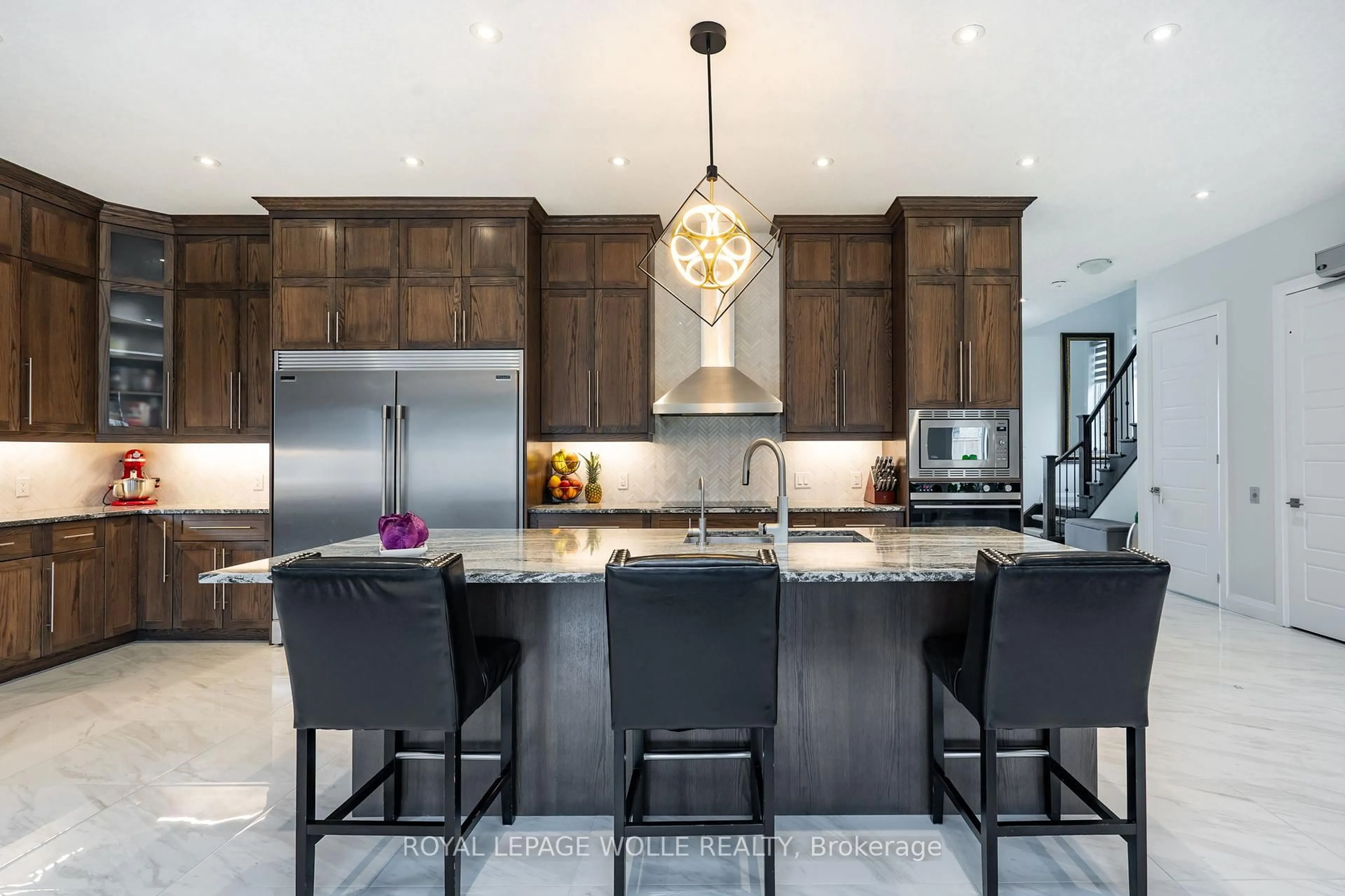 Contemporary kitchen, ceramic/tile floor for 920 River Ridge Crt, Kitchener Ontario N2A 0H2