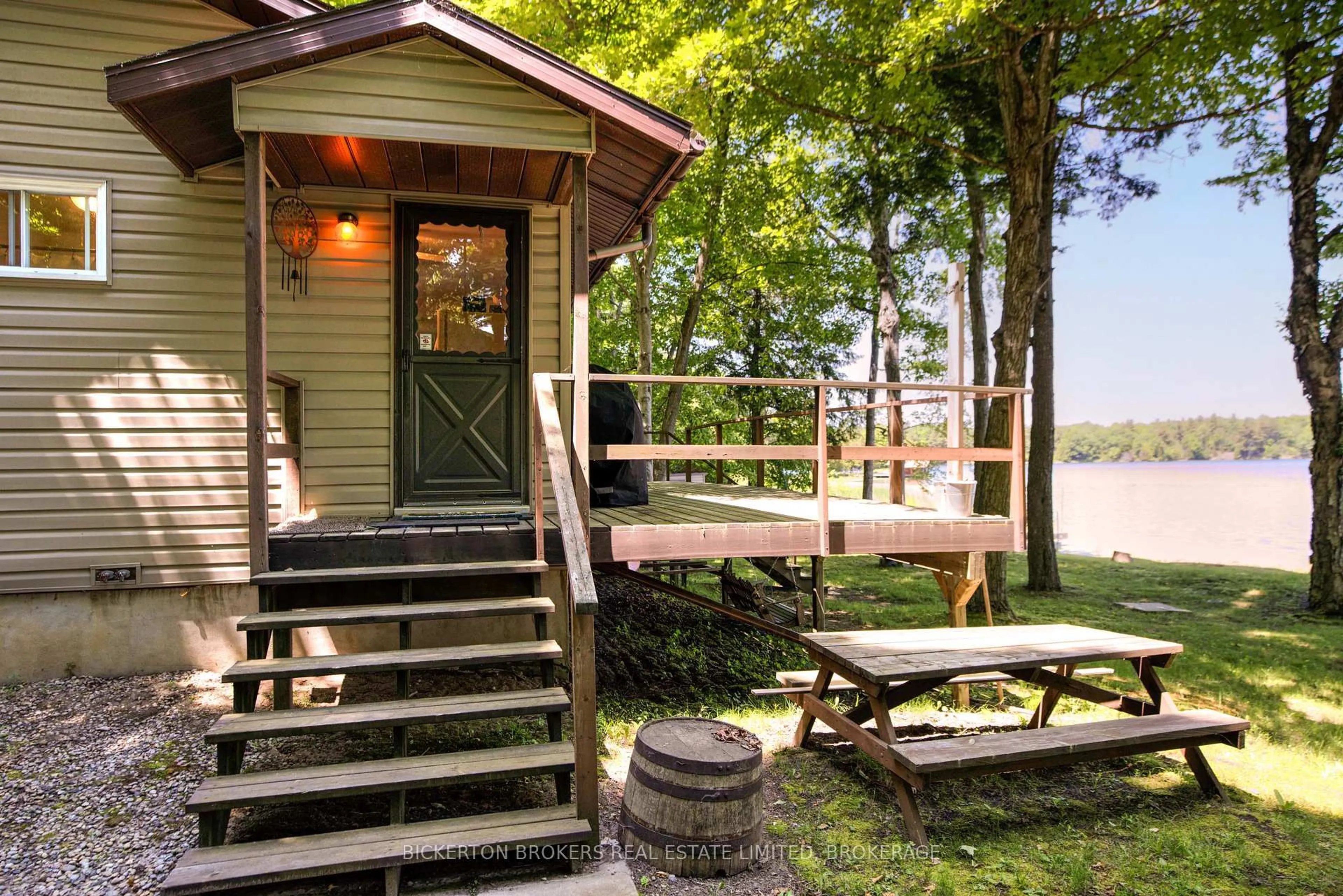 Patio, water/lake/river/ocean view for 375 Cedar Sands Roadway Rd, Rideau Lakes Ontario K0E 1N0
