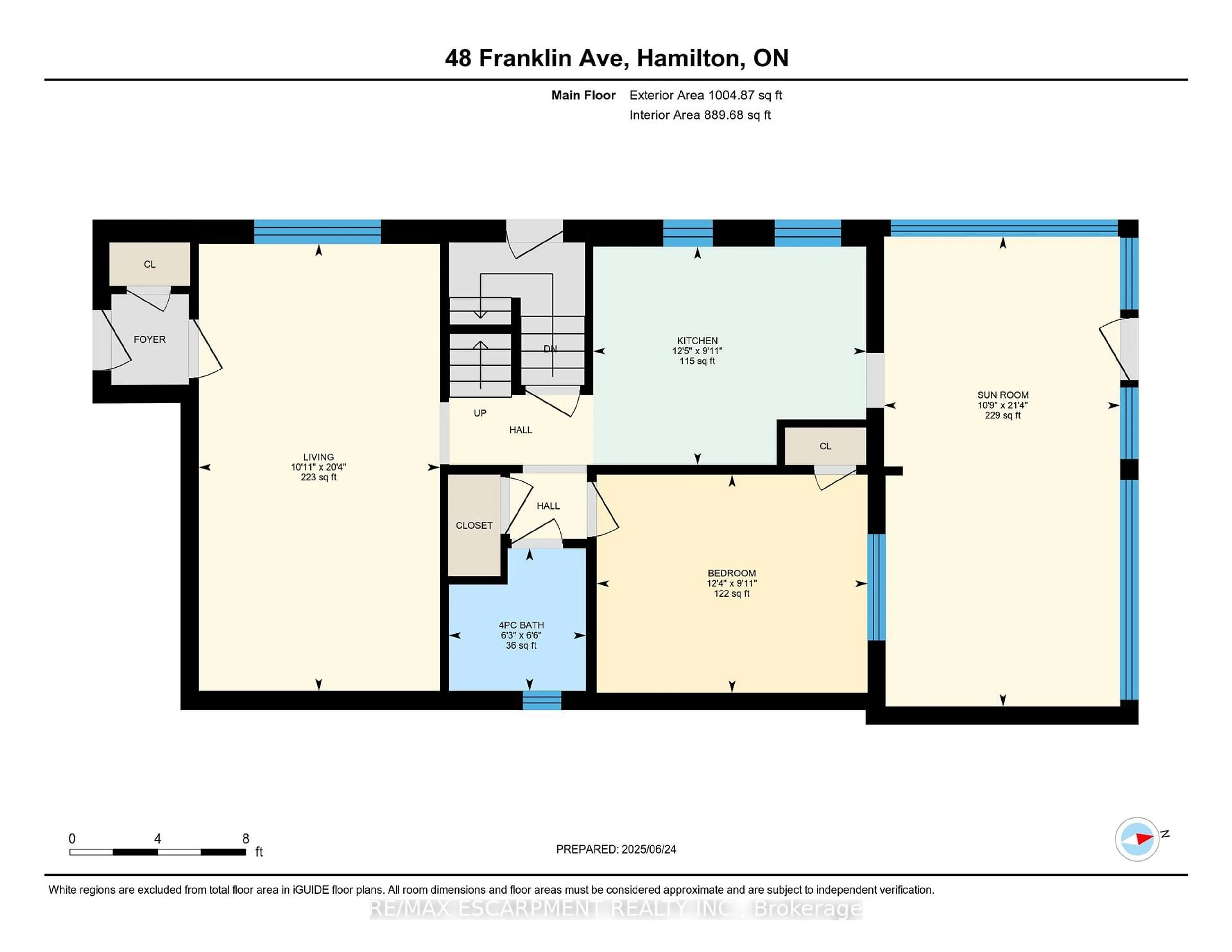 Floor plan for 48 Franklin Ave, Hamilton Ontario L8S 3R4