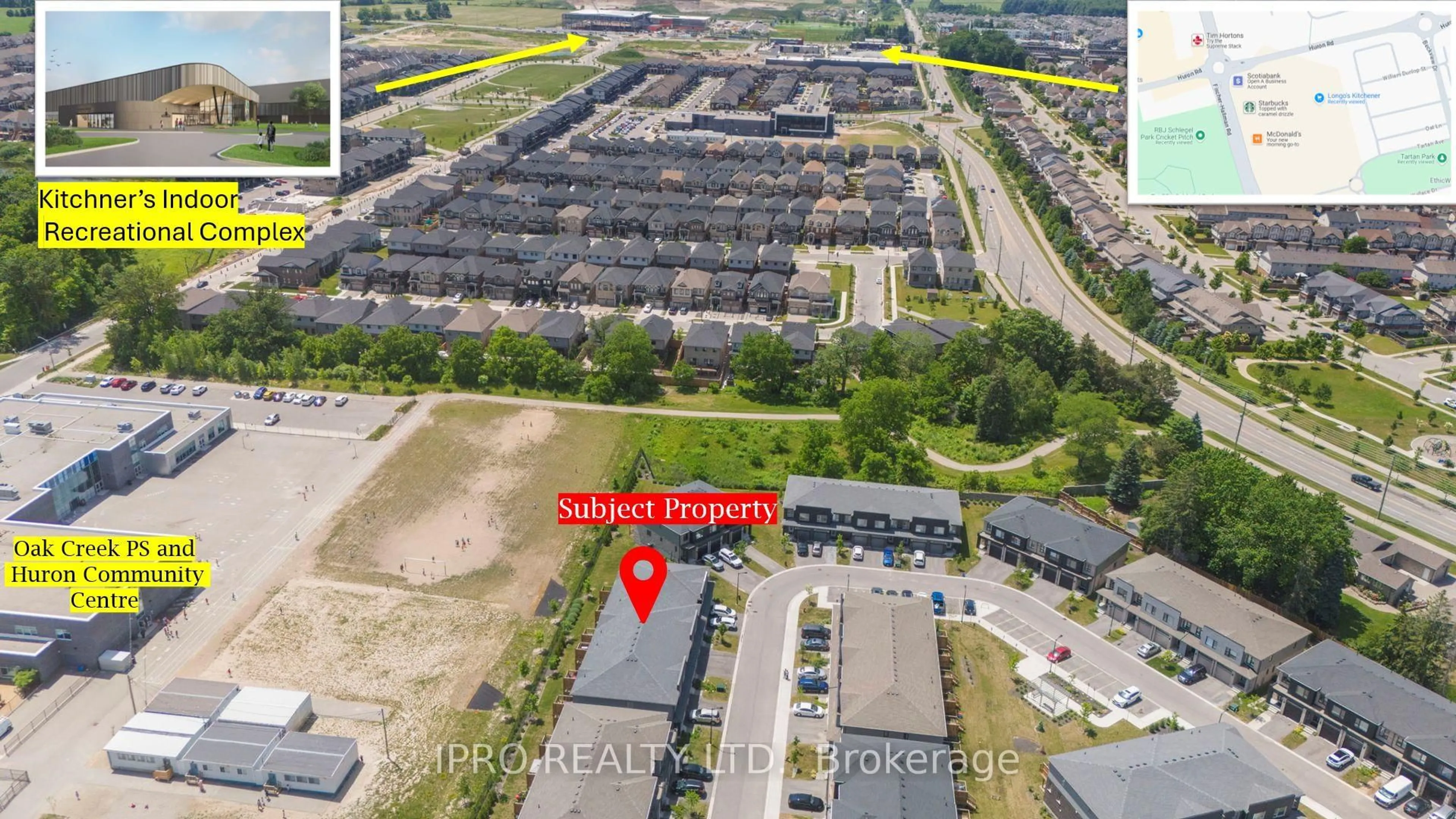 A pic from outside/outdoor area/front of a property/back of a property/a pic from drone, street for 78 Pony Way, Kitchener Ontario N2R 0R8