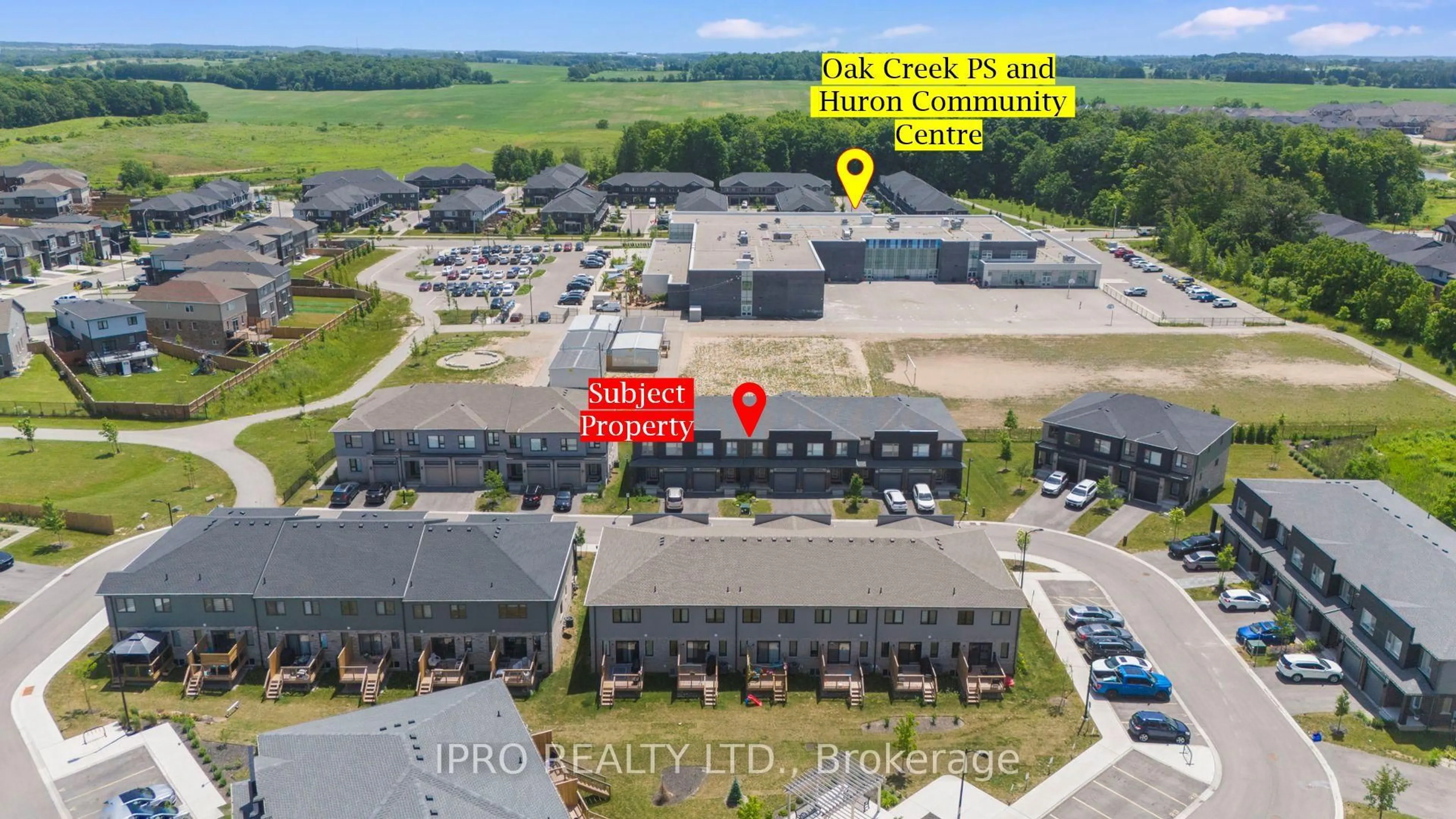 A pic from outside/outdoor area/front of a property/back of a property/a pic from drone, building for 78 Pony Way, Kitchener Ontario N2R 0R8
