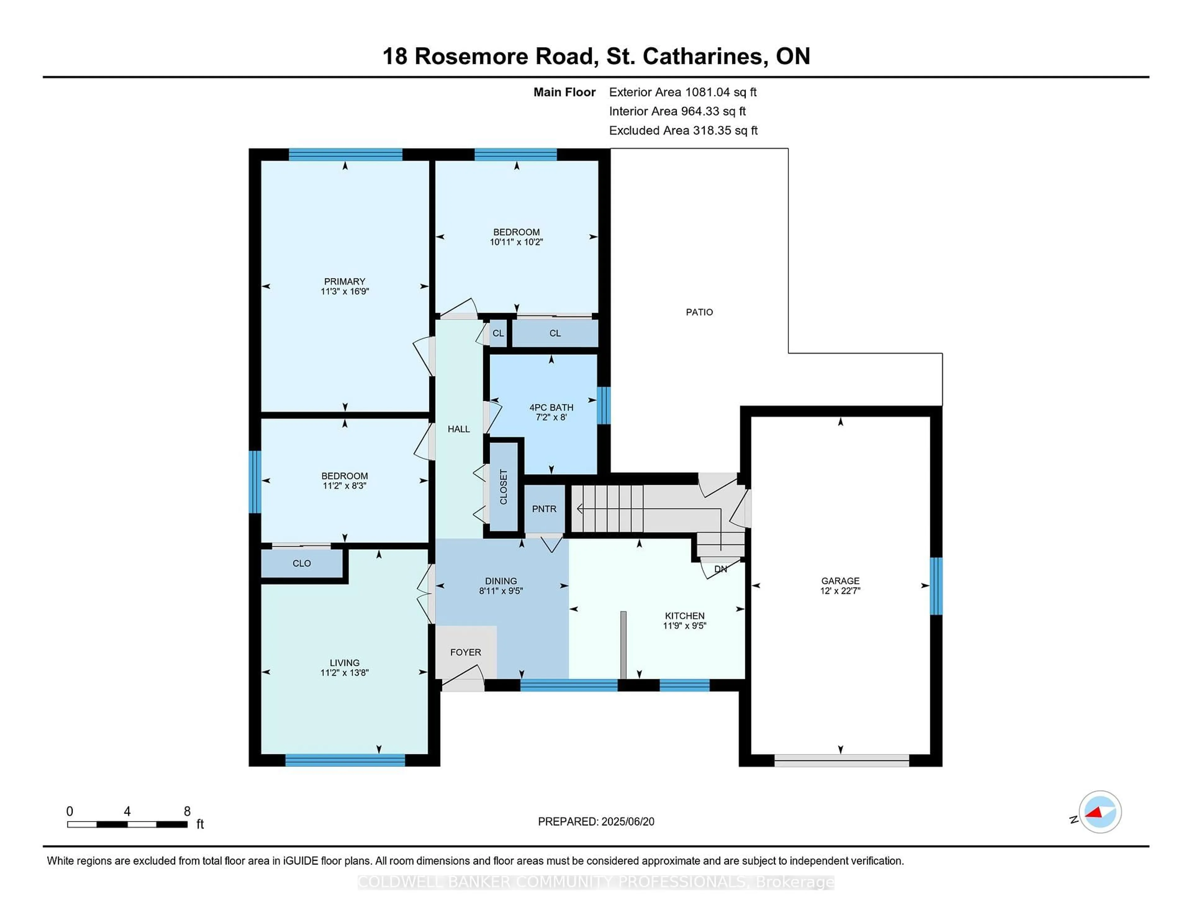 Floor plan for 18 Rosemore Rd, St. Catharines Ontario L2S 1A8