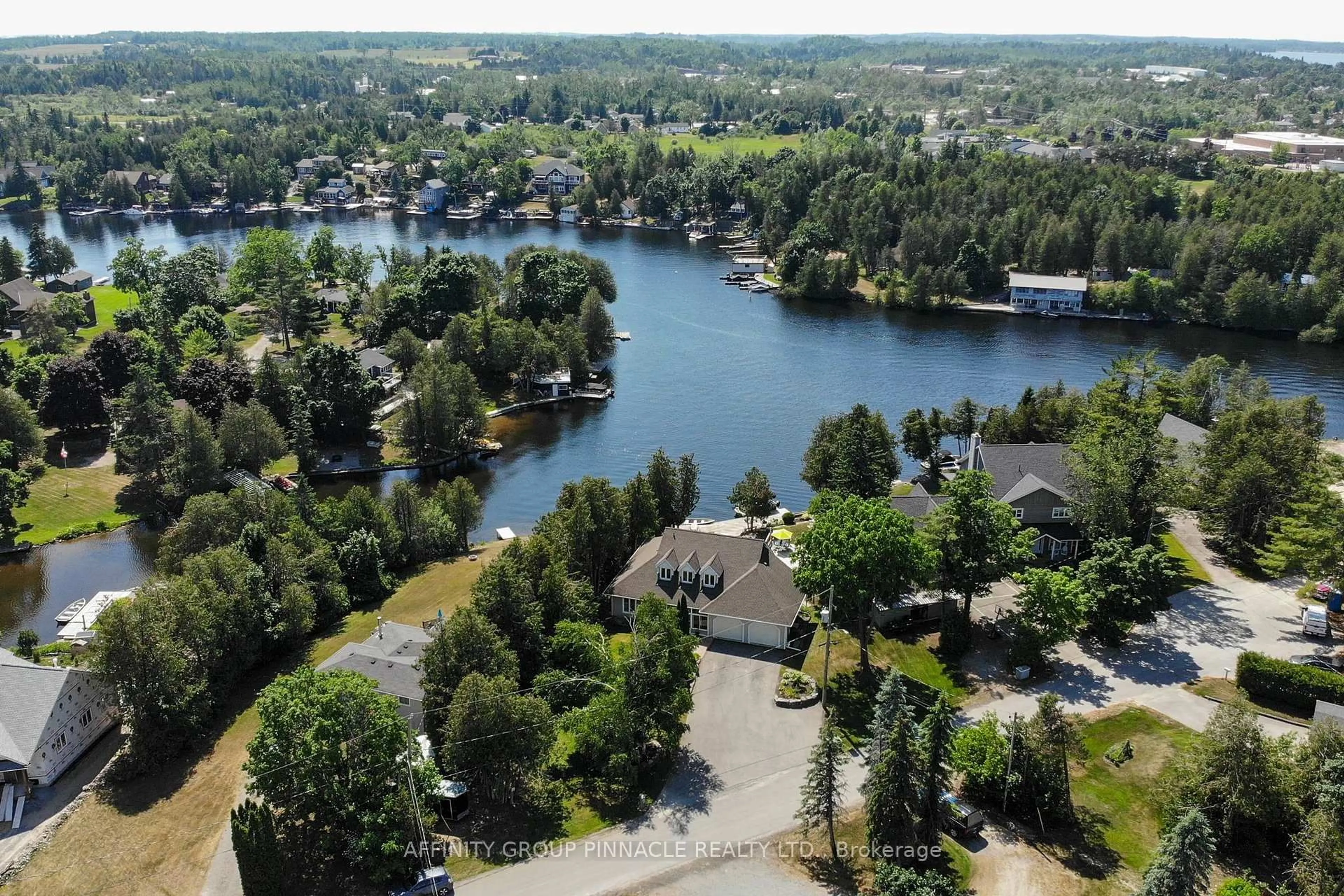A pic from outside/outdoor area/front of a property/back of a property/a pic from drone, water/lake/river/ocean view for 51 Lagoon Dr, Kawartha Lakes Ontario K0M 1N0