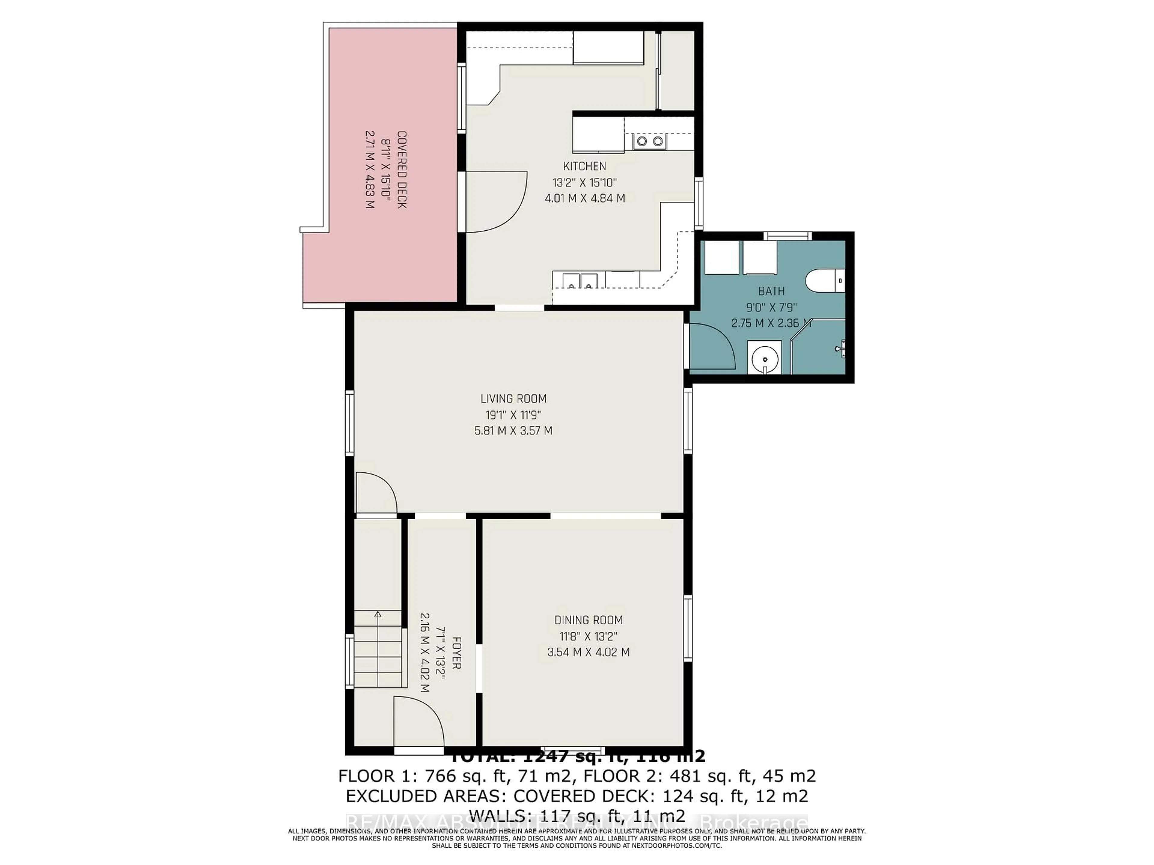 Floor plan for 23 Edward St, Arnprior Ontario K7S 2X3