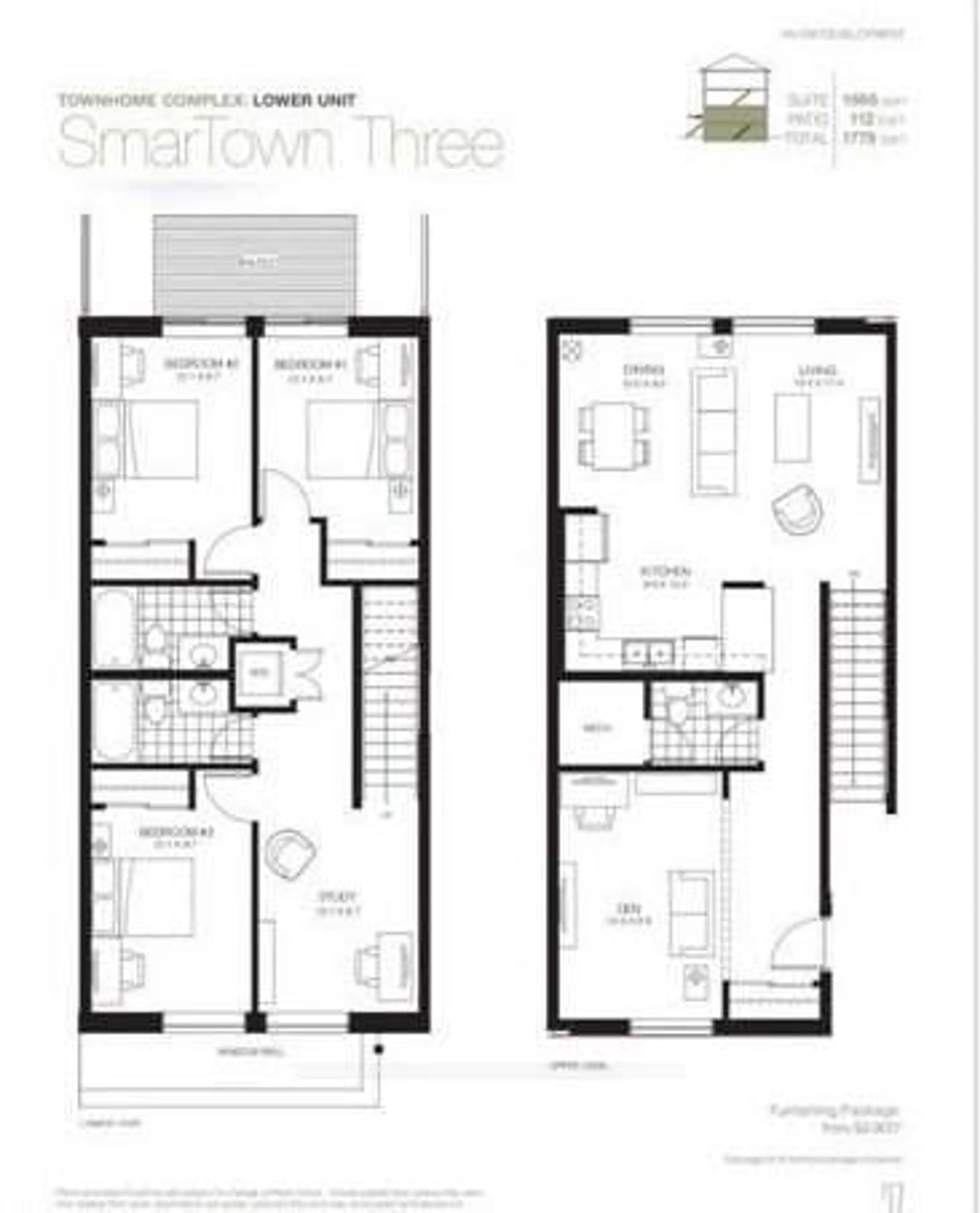 Floor plan for 62 Balsam St #T211, Waterloo Ontario N2L 3H2
