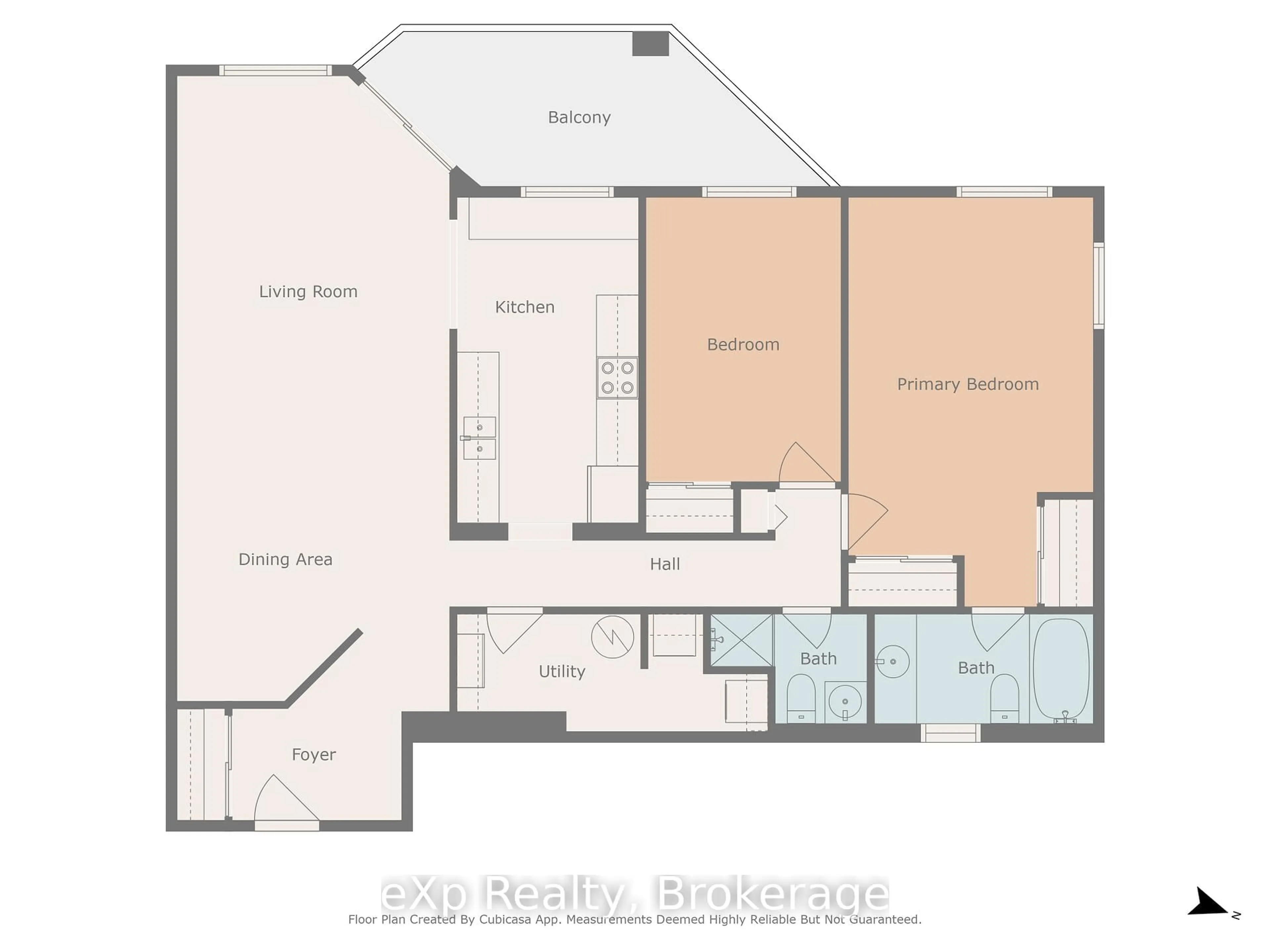 Floor plan for 536 11th Ave #404, Hanover Ontario N4N 2S4