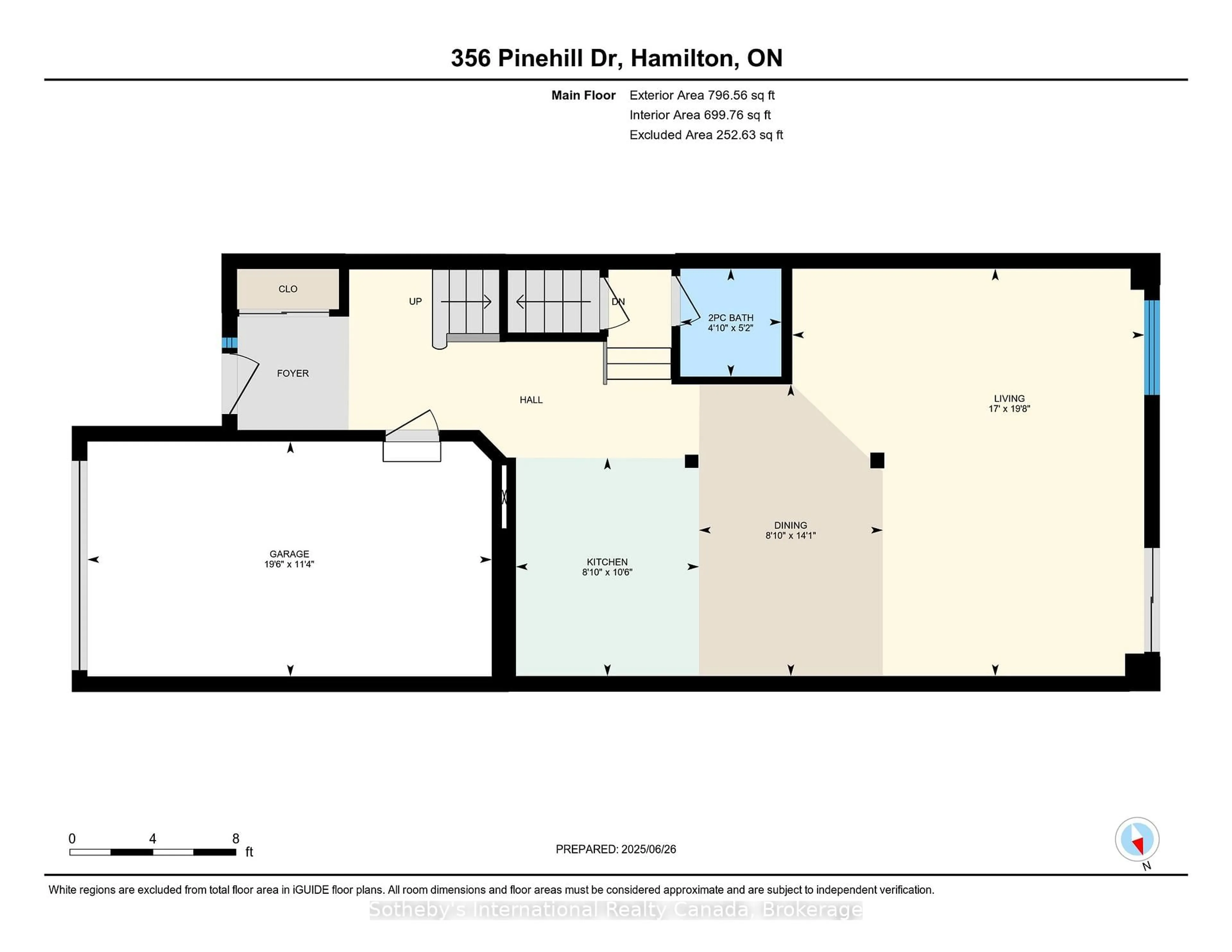 Floor plan for 356 Pinehill Dr, Hamilton Ontario L0R 1P0
