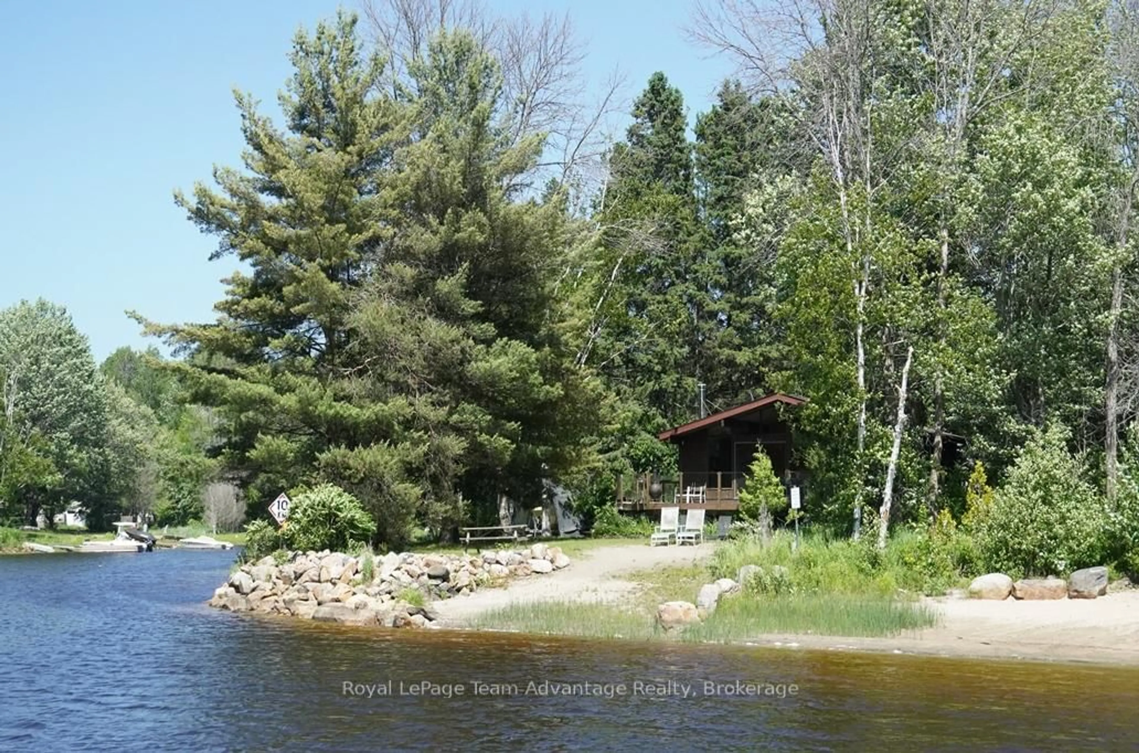Patio, water/lake/river/ocean view for 16 Leaside Dr, The Archipelago Ontario P0G 1G0