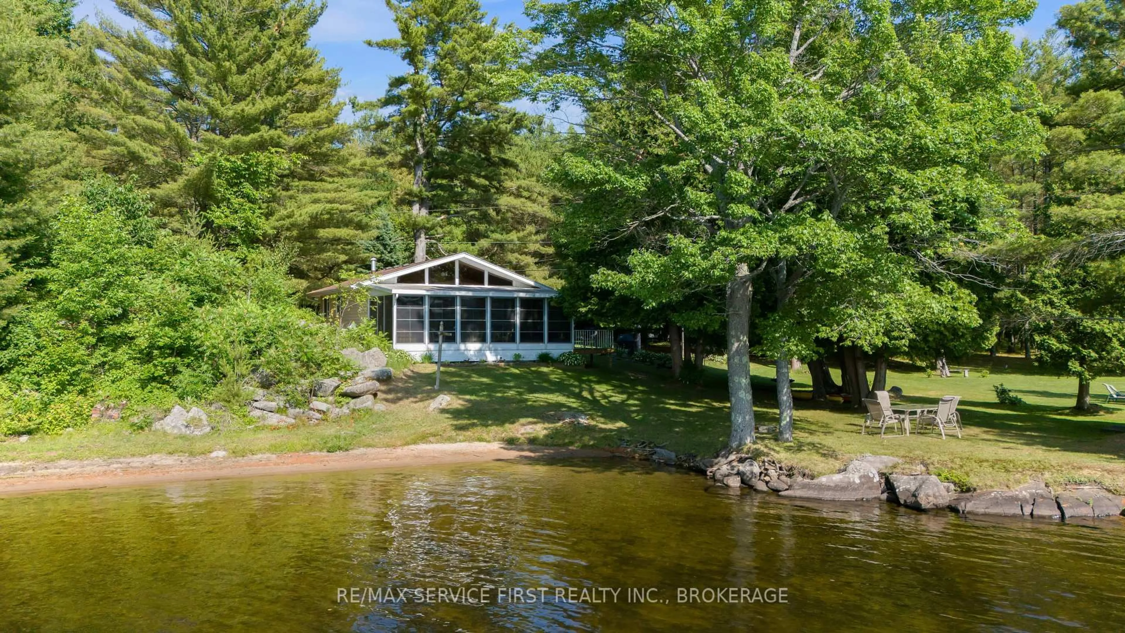 A pic from outside/outdoor area/front of a property/back of a property/a pic from drone, water/lake/river/ocean view for 1066 Breen Lane, Kaladar Ontario K0K 1Z0