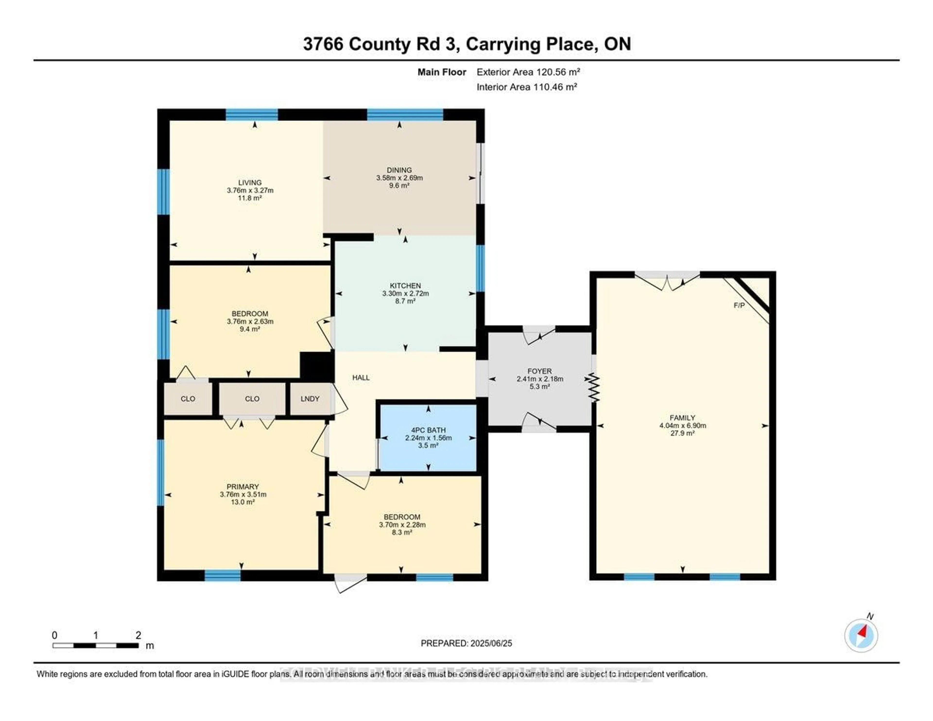 Floor plan for 3766 County 3 Rd, Prince Edward County Ontario K0K 1L0