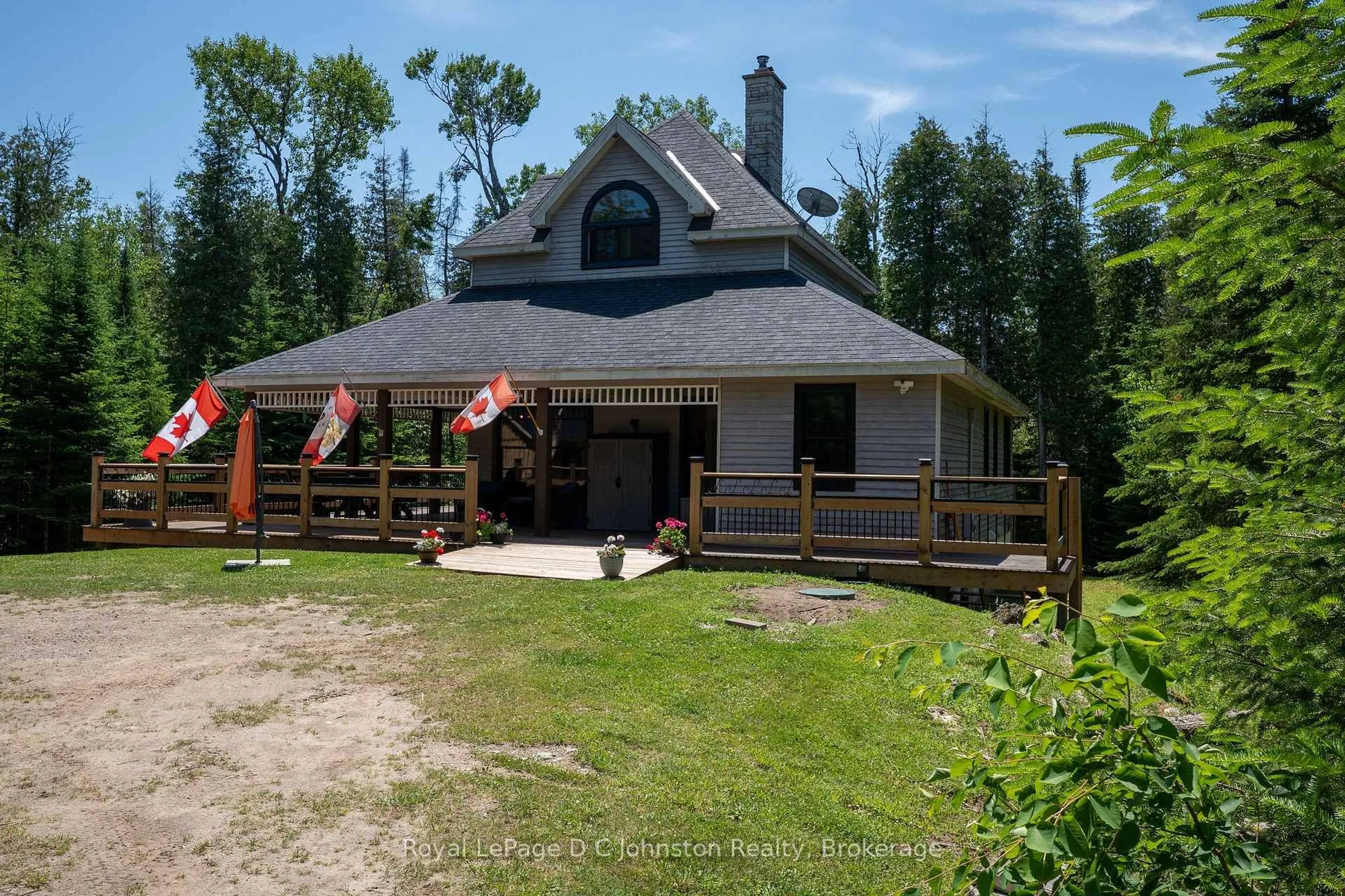 A pic from outside/outdoor area/front of a property/back of a property/a pic from drone, unknown for 57 Lakewood Country Lane, Northern Bruce Peninsula Ontario N0H 1W0