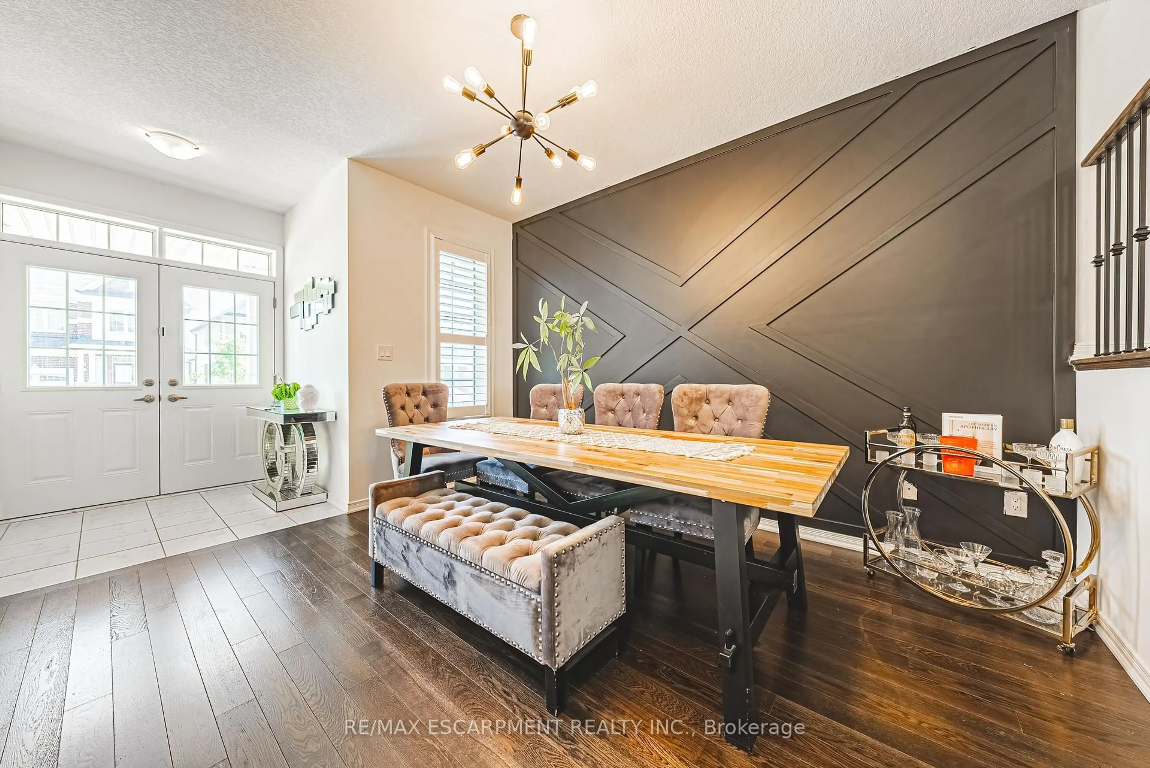 Dining room, wood/laminate floor for 11 MCWATTERS St, Hamilton Ontario L0R 1C0
