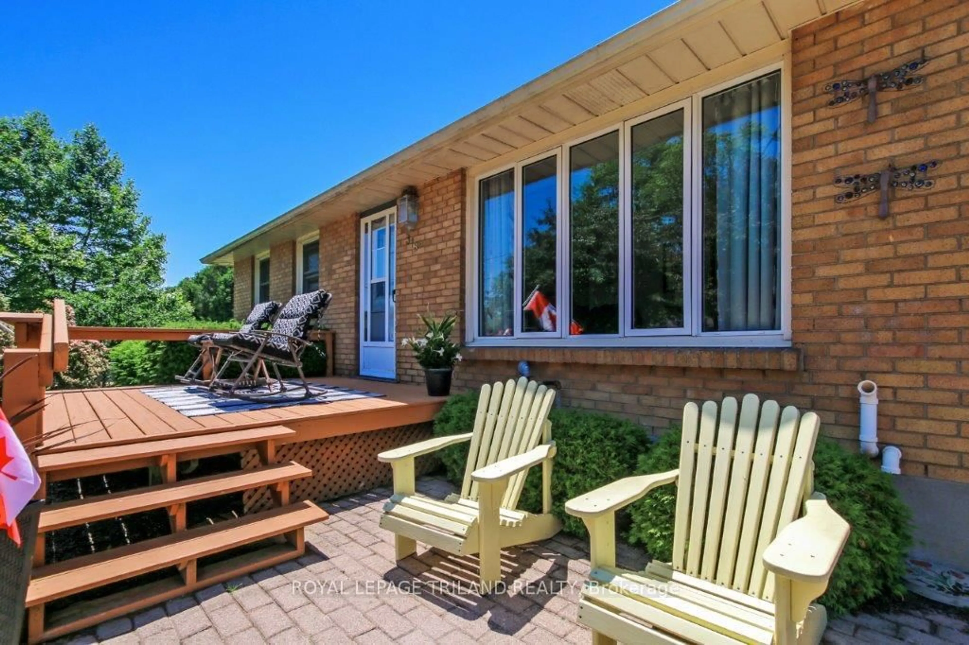 Patio, water/lake/river/ocean view for 378 Carlow Rd, Central Elgin Ontario N5L 1B4