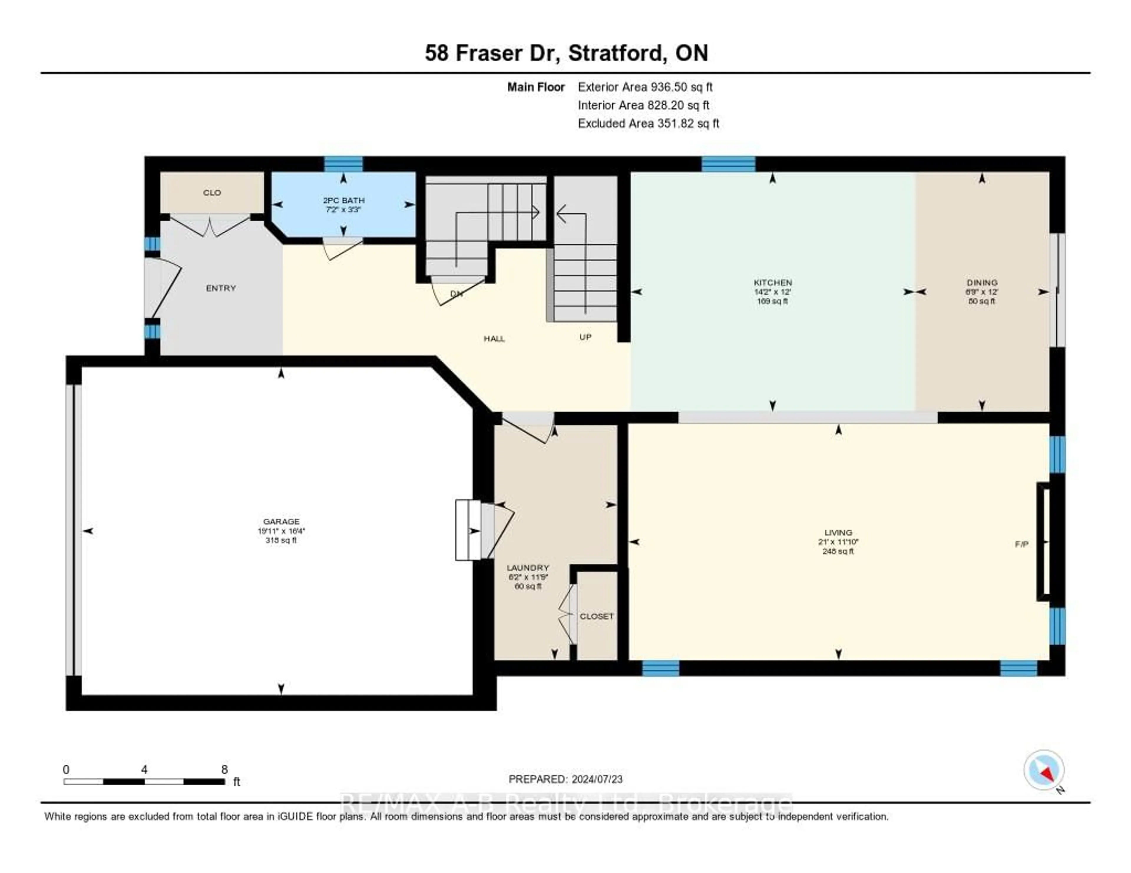 Floor plan for 58 Fraser Dr, Stratford Ontario N5A 0C7