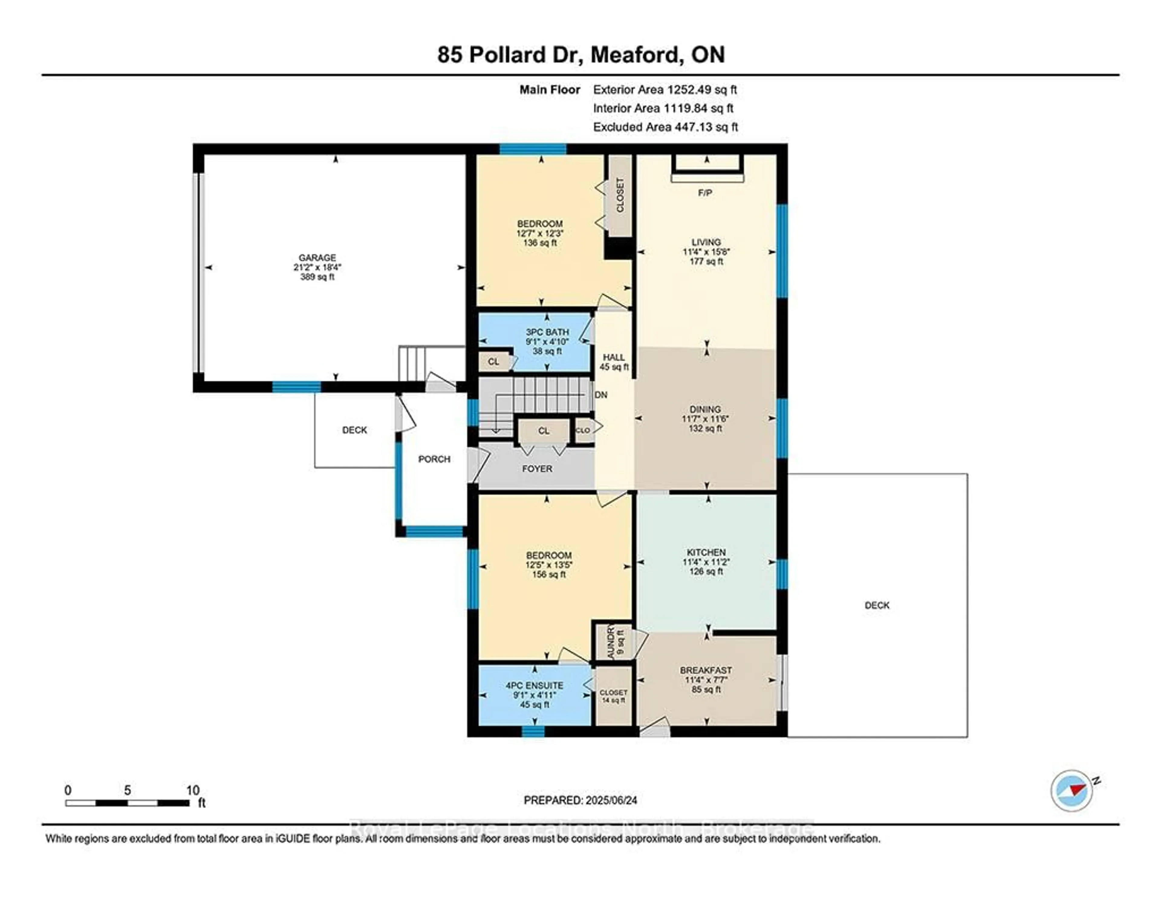 Floor plan for 85 Pollard Dr, Meaford Ontario N4L 1A7