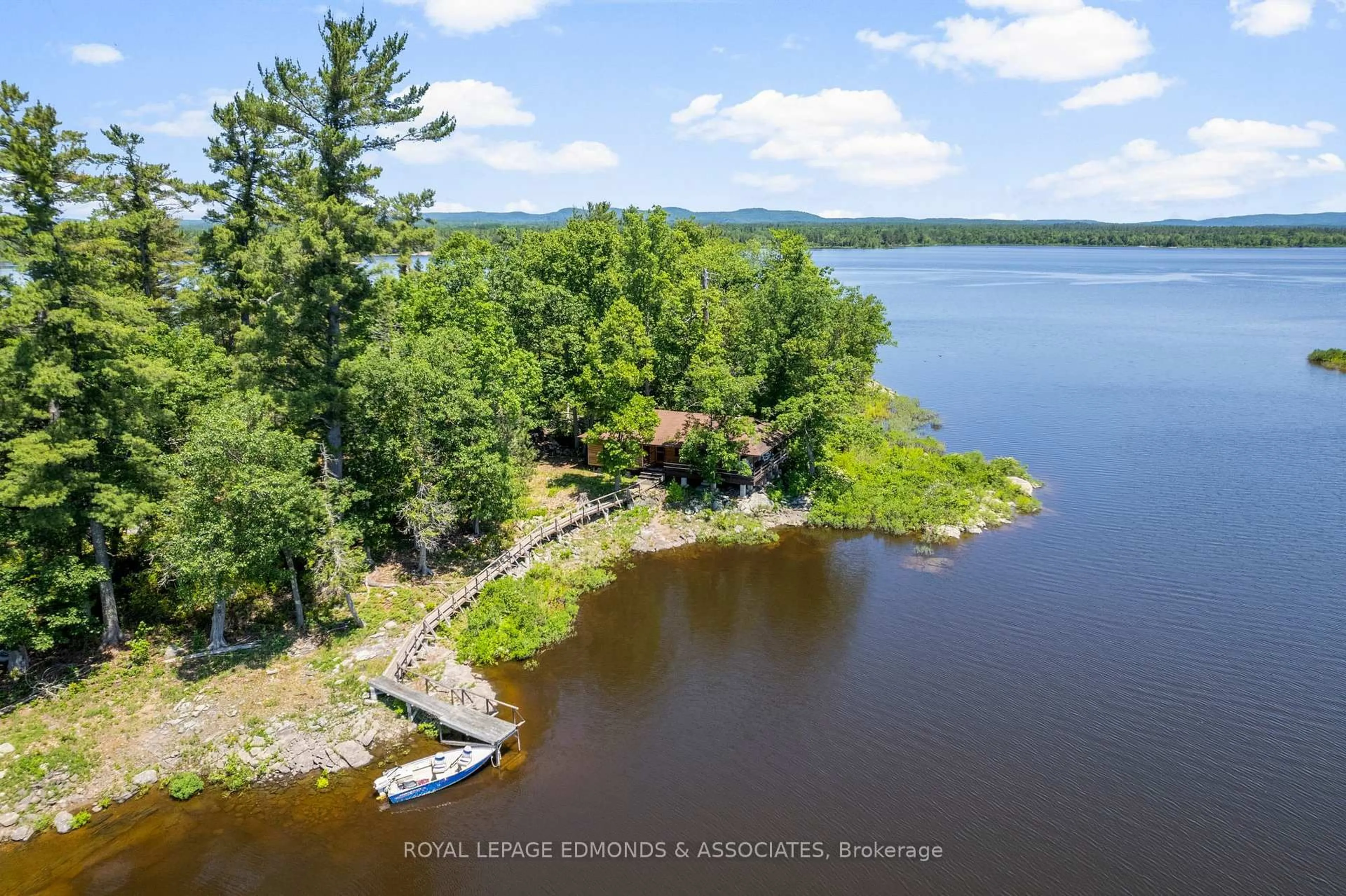 A pic from outside/outdoor area/front of a property/back of a property/a pic from drone, water/lake/river/ocean view for 0 Riddell Island, Petawawa Ontario K8H 3R2