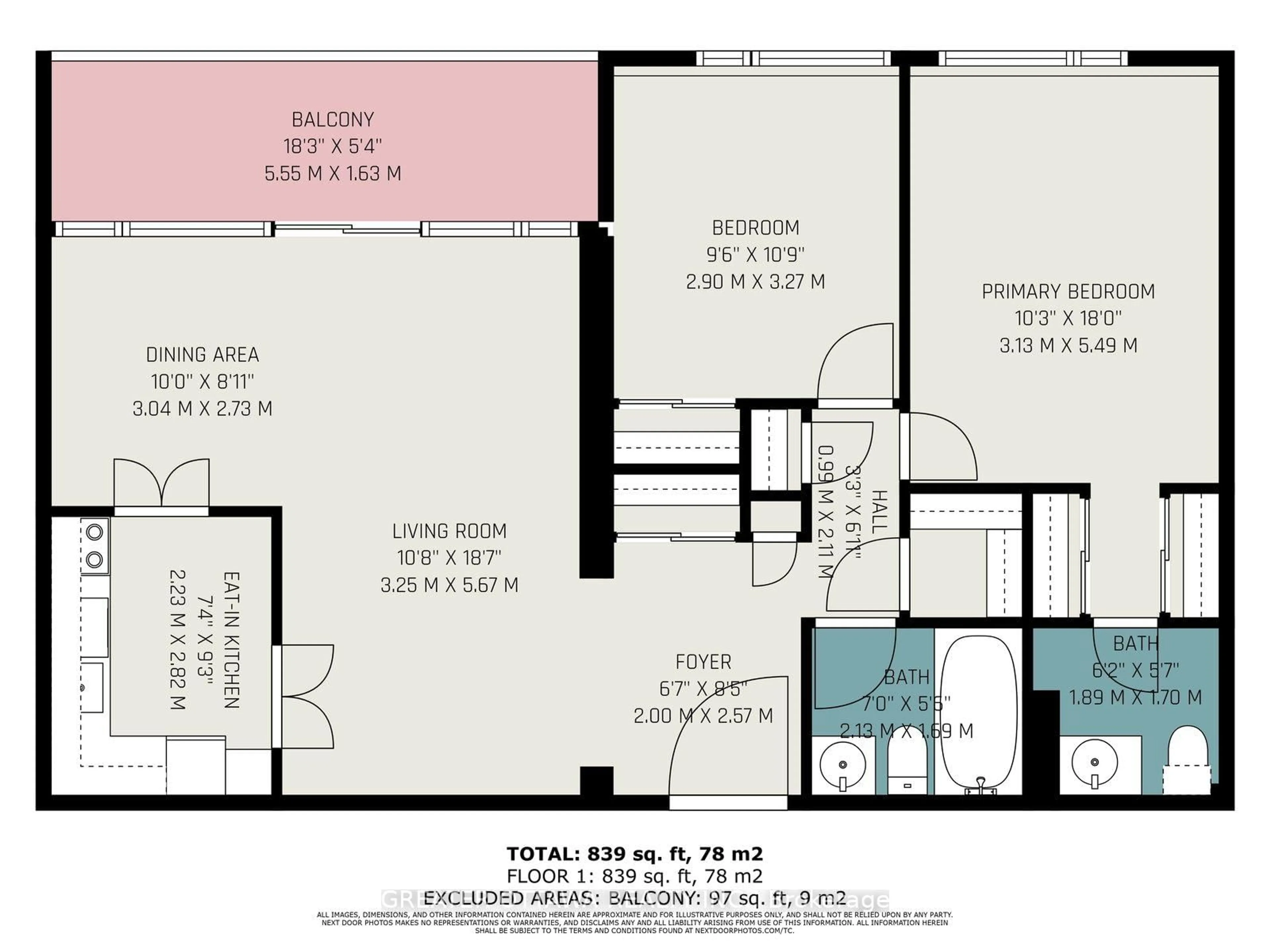 Floor plan for 2625 REGINA St ##501, Ottawa Ontario K2B 5W8