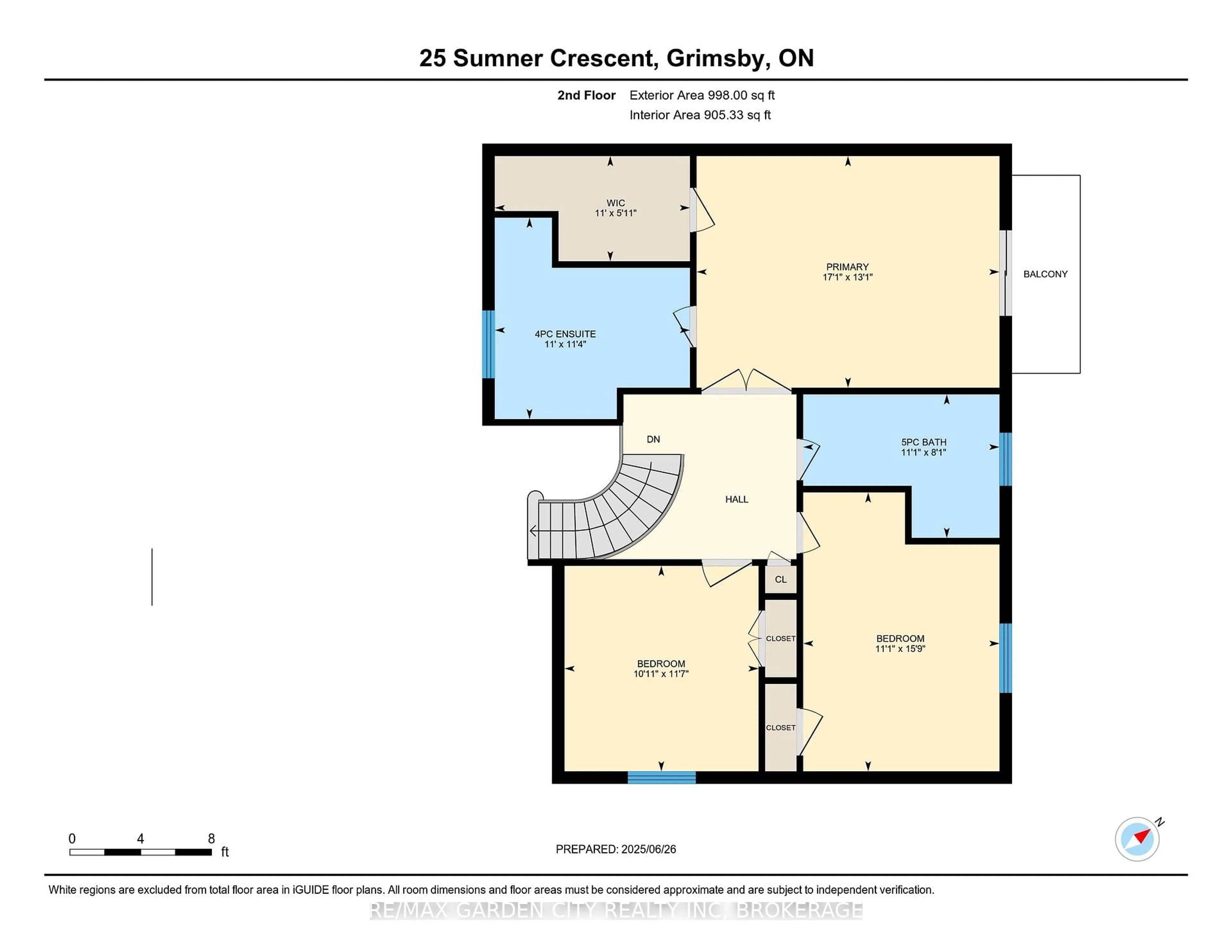 Floor plan for 25 Sumner Cres, Grimsby Ontario L3M 5E3