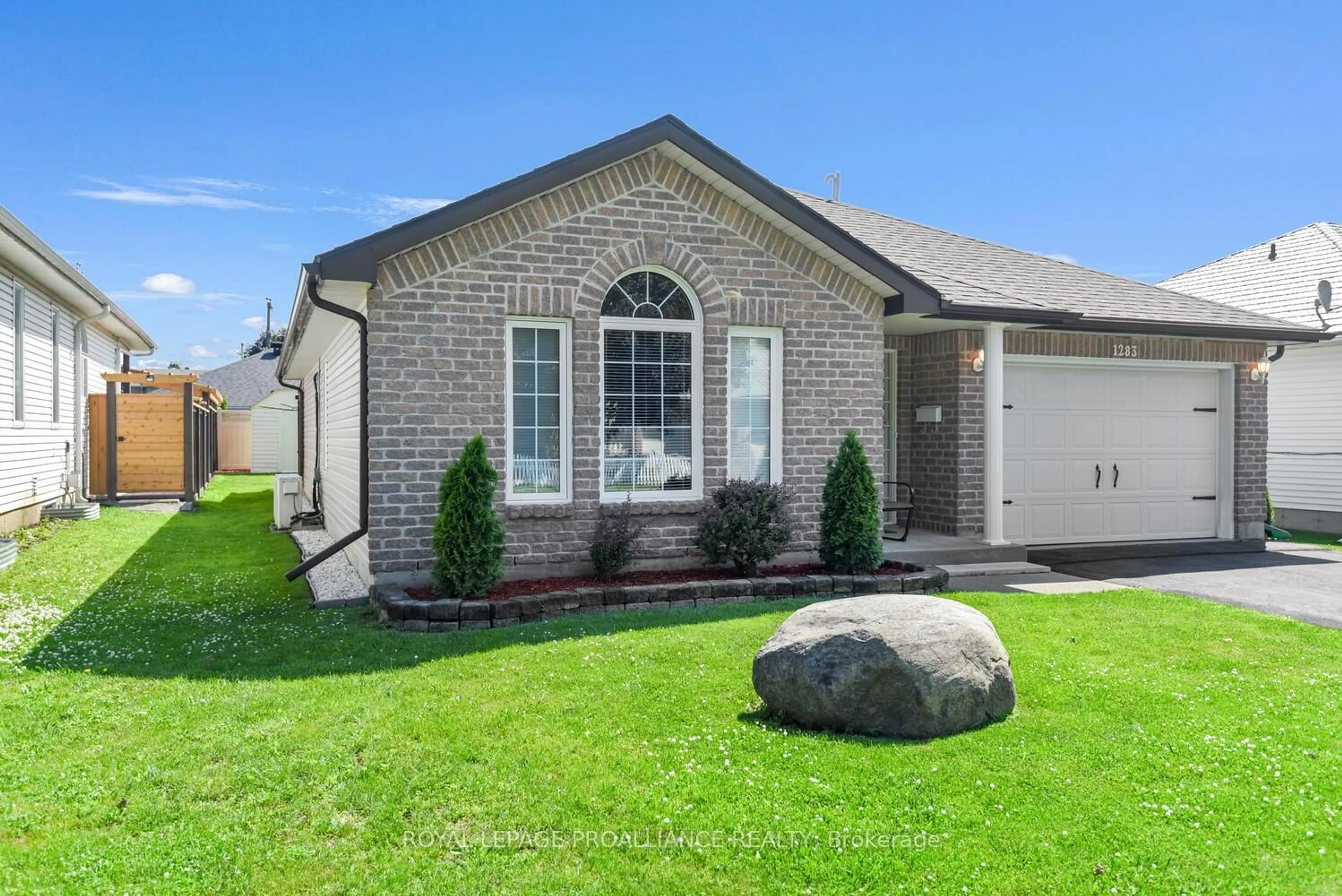 Home with brick exterior material, street for 1283 Cuthbertson Ave, Brockville Ontario K6V 7M3