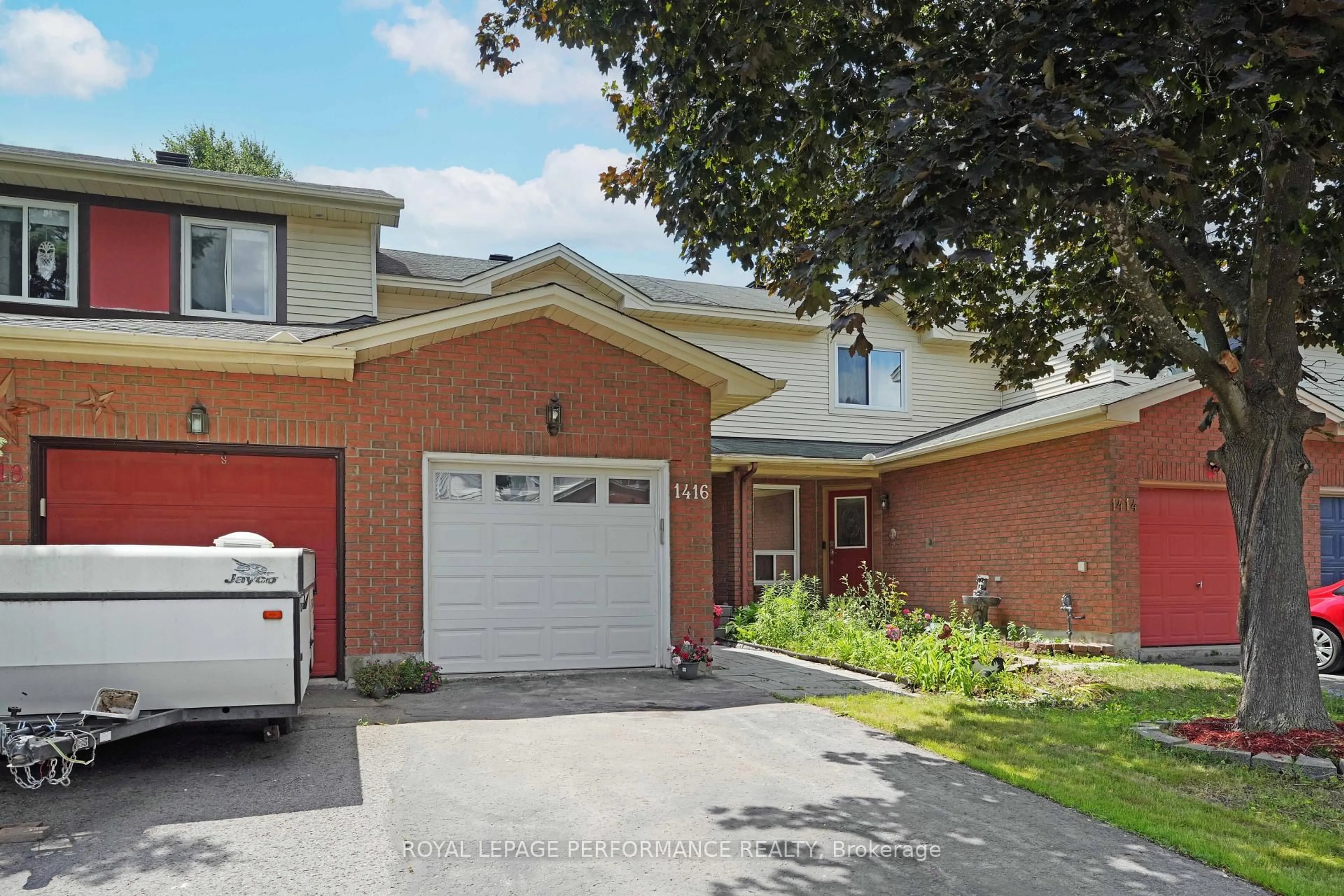 Home with brick exterior material, street for 1416 Caravel Cres, Ottawa Ontario K1E 3X4