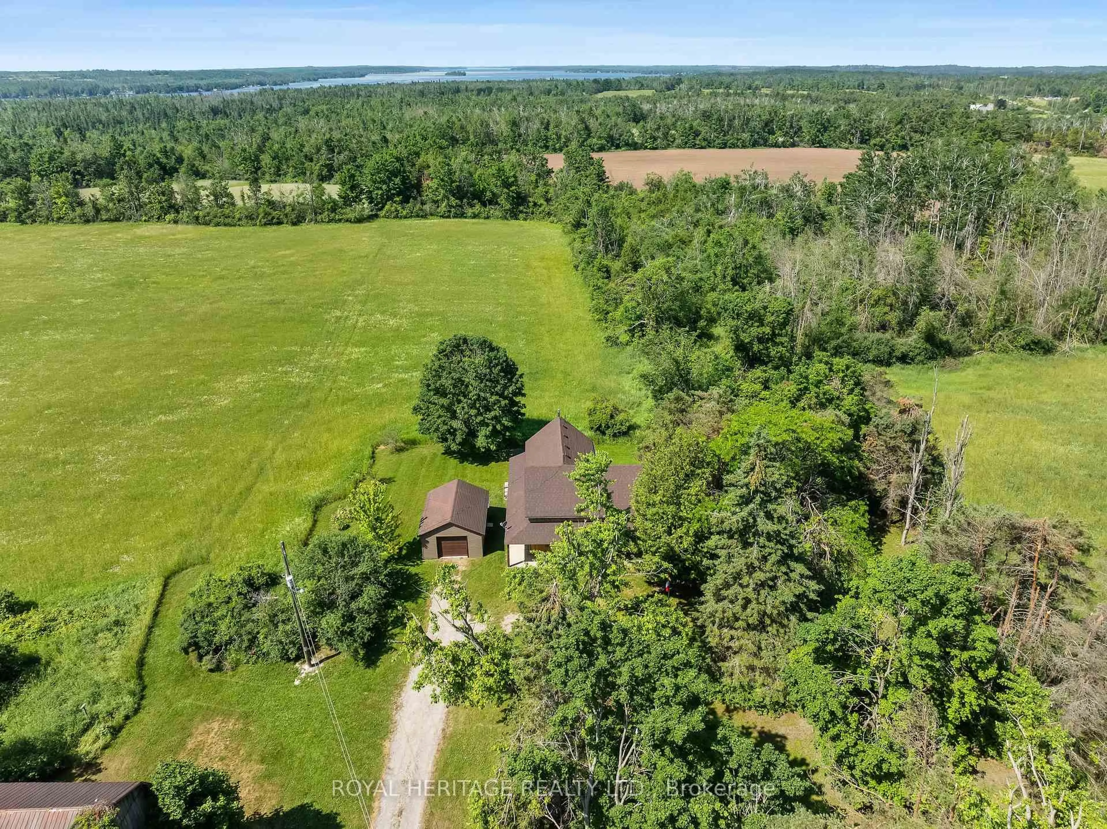 A pic from outside/outdoor area/front of a property/back of a property/a pic from drone, water/lake/river/ocean view for 5 + 13 Cosh's Rd, Kawartha Lakes Ontario K0M 1A0