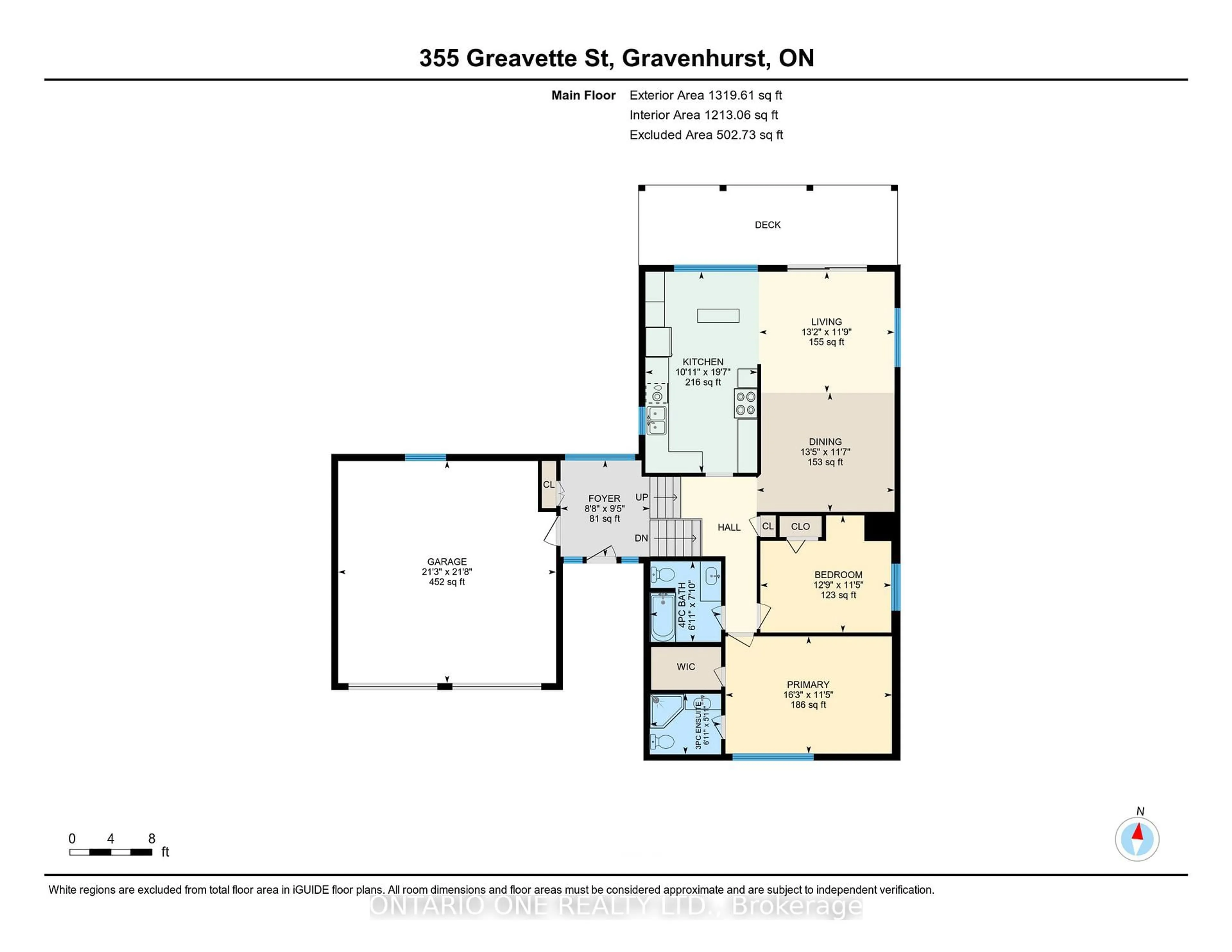 Floor plan for 355 Greavette St, Gravenhurst Ontario P1P 1G6