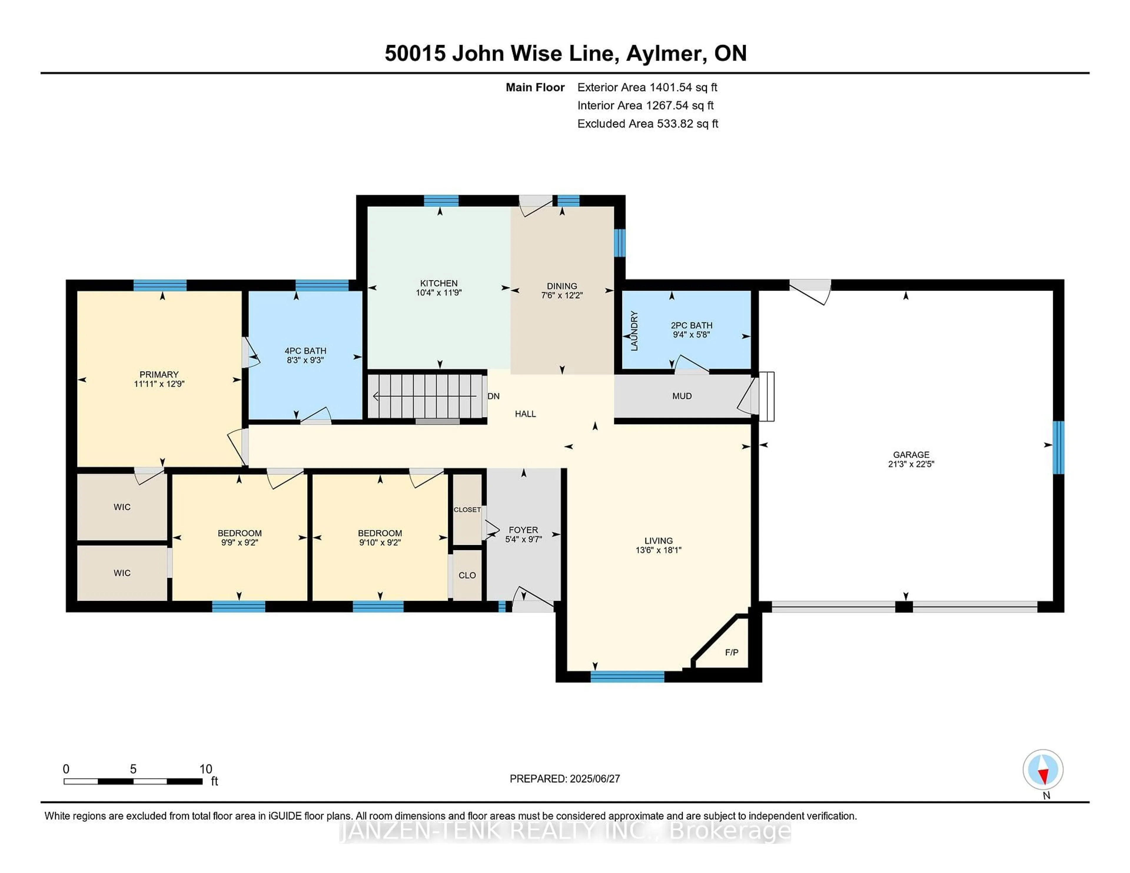 Floor plan for 50015 John Wise Line, Malahide Ontario N5H 2R5
