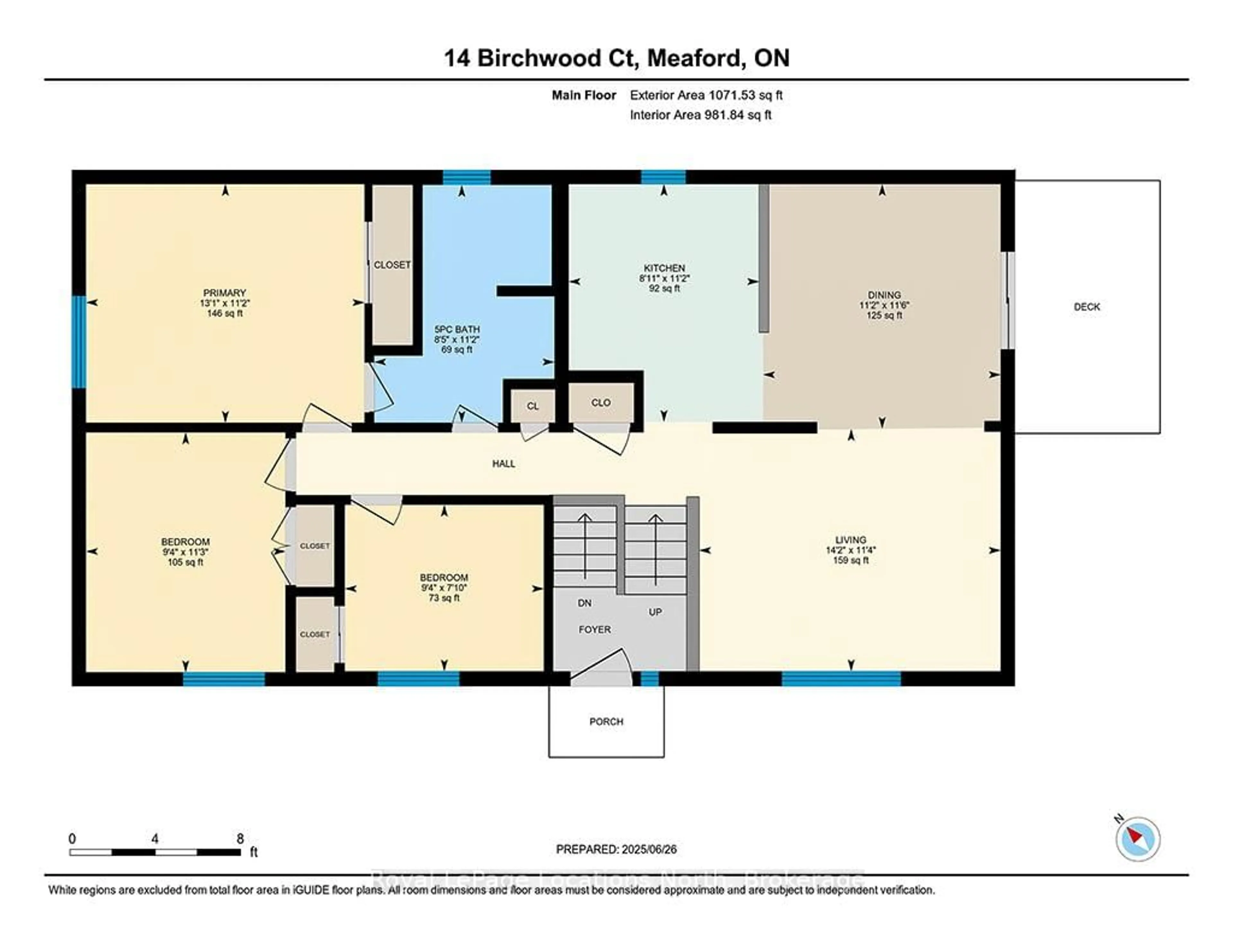 Floor plan for 14 Birchwood Crt, Meaford Ontario N4L 1T8