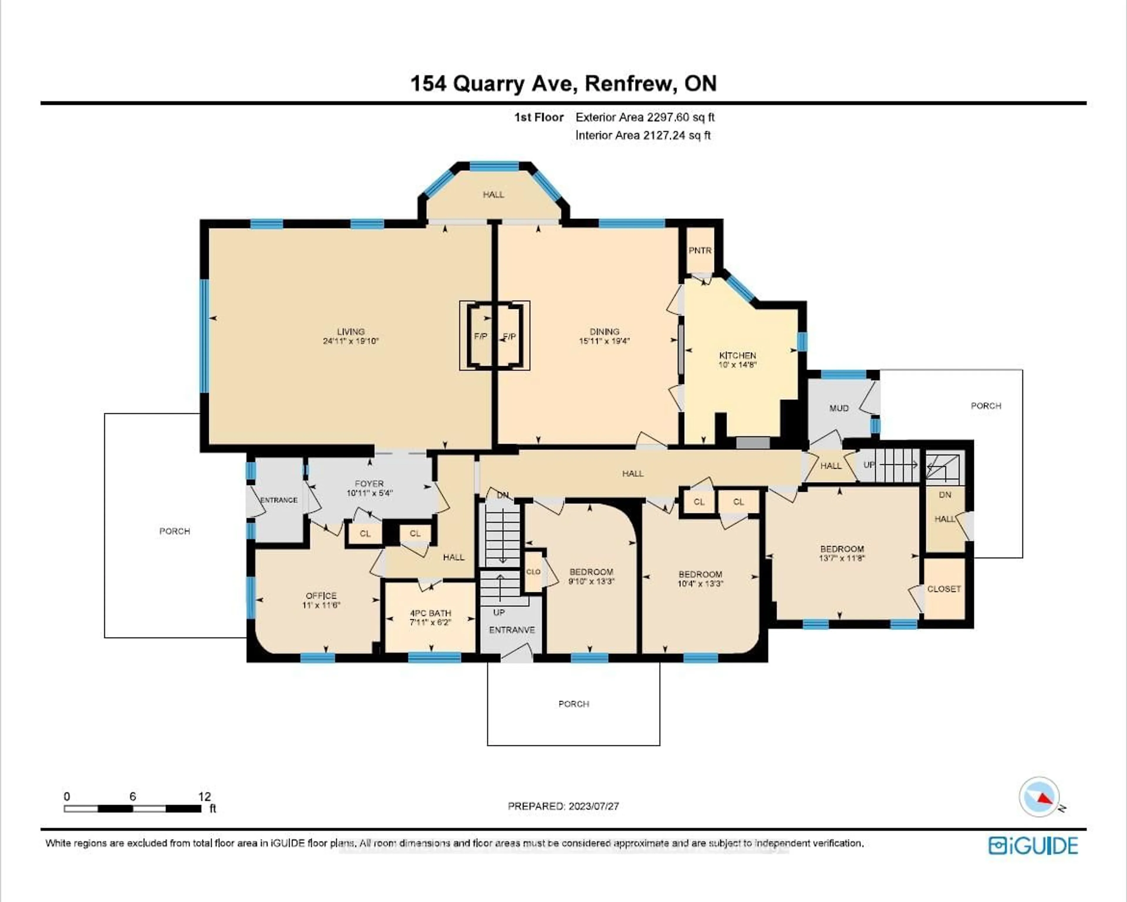 Floor plan for 154 Quarry Ave, Renfrew Ontario K7V 2W4