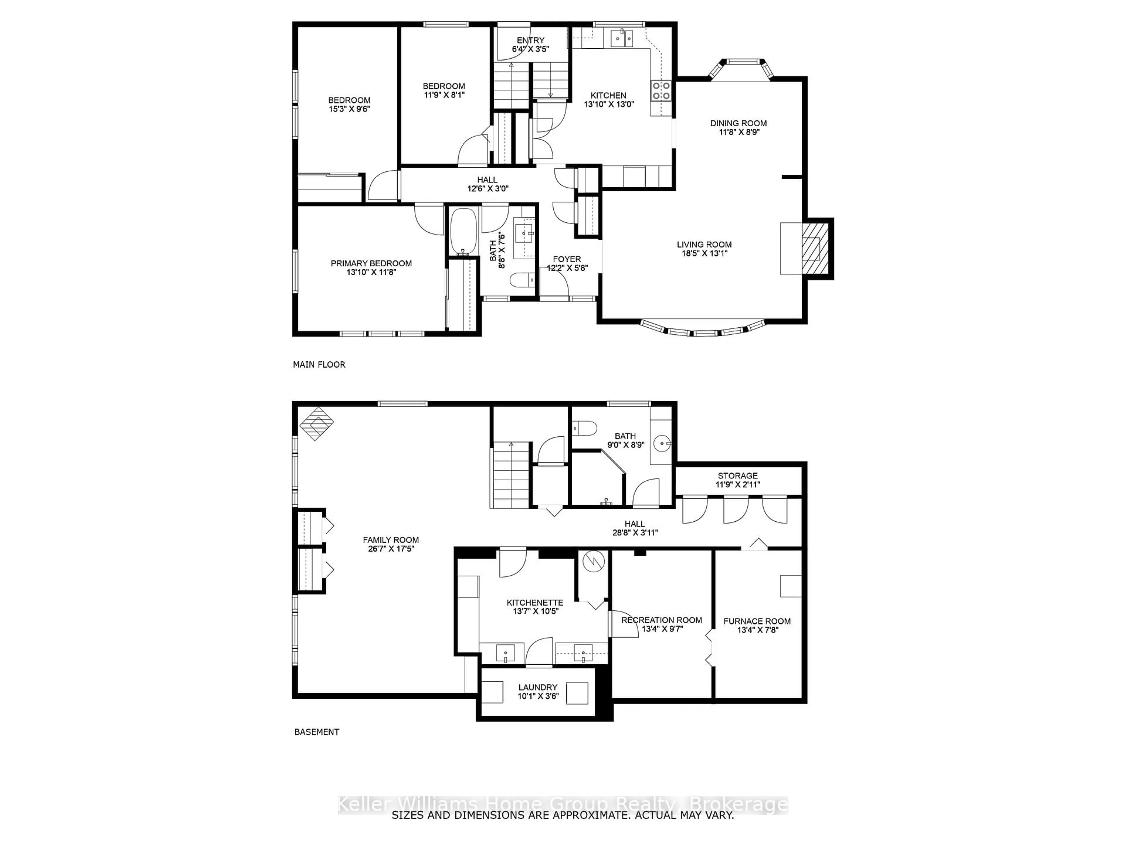 Floor plan for 50 Edgewood Ave, Hamilton Ontario L8T 1K1