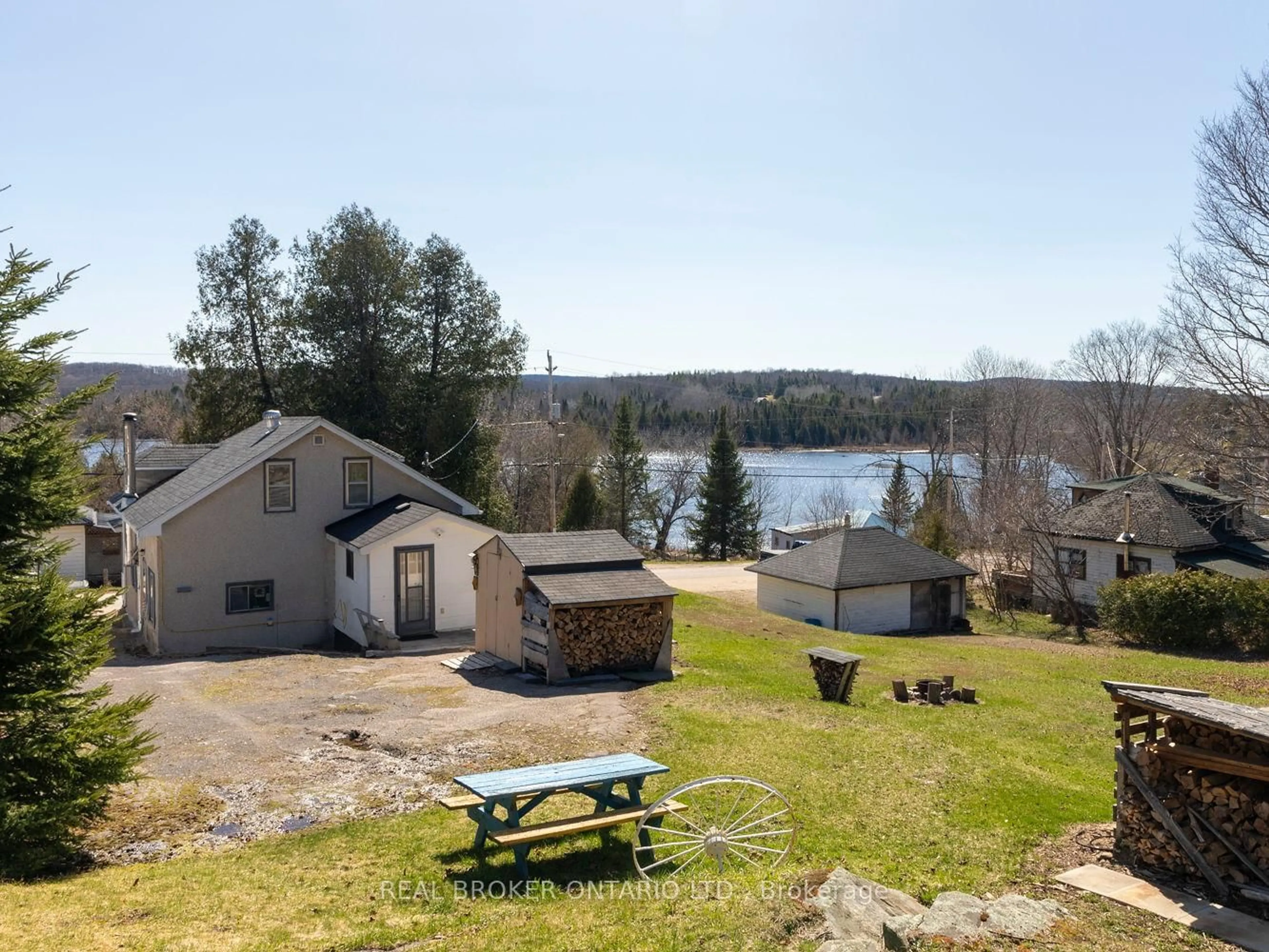 A pic from outside/outdoor area/front of a property/back of a property/a pic from drone, water/lake/river/ocean view for 79 & 85 BRIDGE St, Denbigh Ontario K0H 1L0