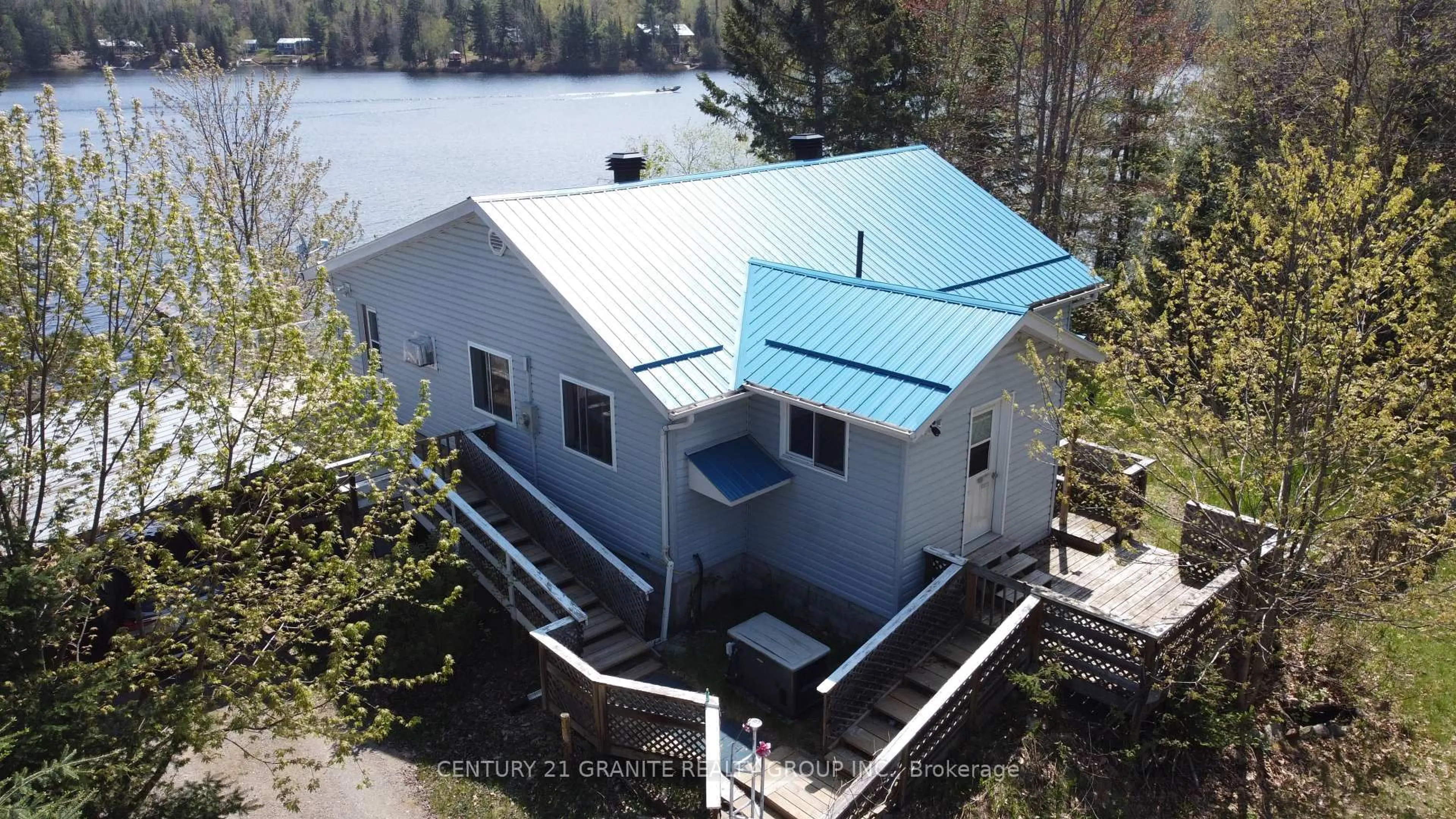 A pic from outside/outdoor area/front of a property/back of a property/a pic from drone, water/lake/river/ocean view for 192 Circle Rd, Hastings Highlands Ontario K0L 1J0