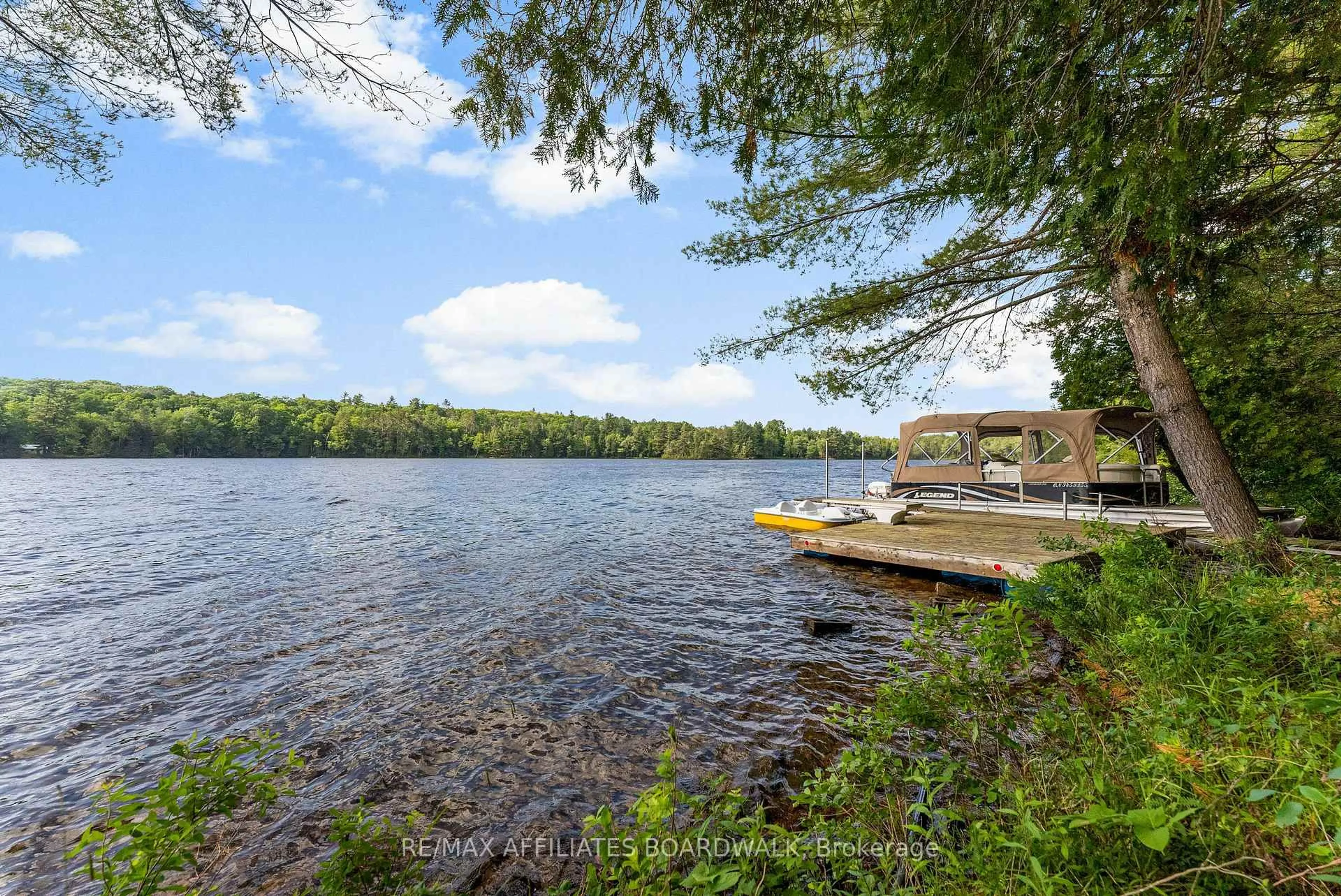 Patio, water/lake/river/ocean view for 3280 Upper Mazinaw Lake Rd, Cloyne Ontario K0H 1K0