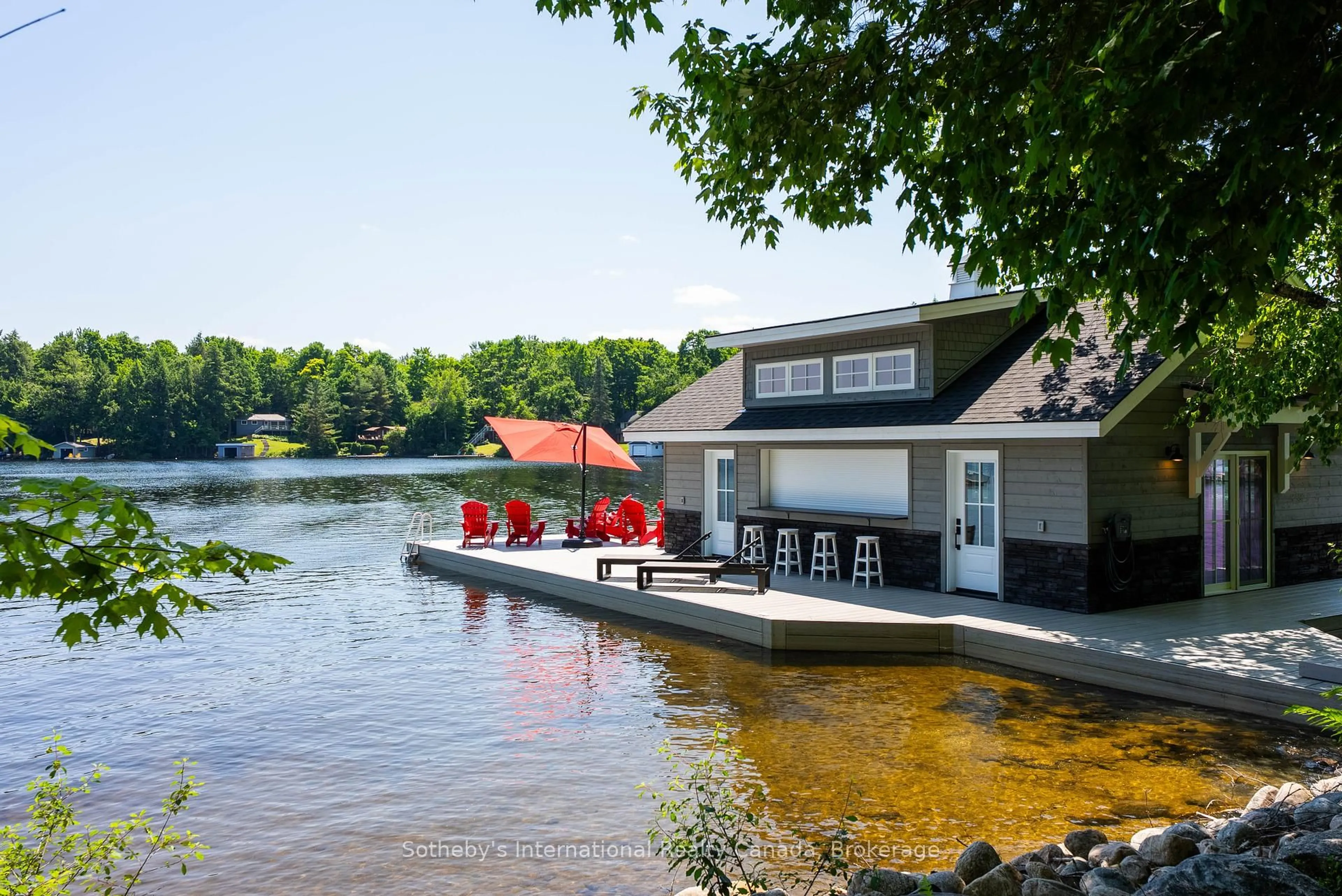 Patio, water/lake/river/ocean view for 3646 Muskoka Rd 169 Highway #Unit 12, Muskoka Lakes Ontario P0C 1A0