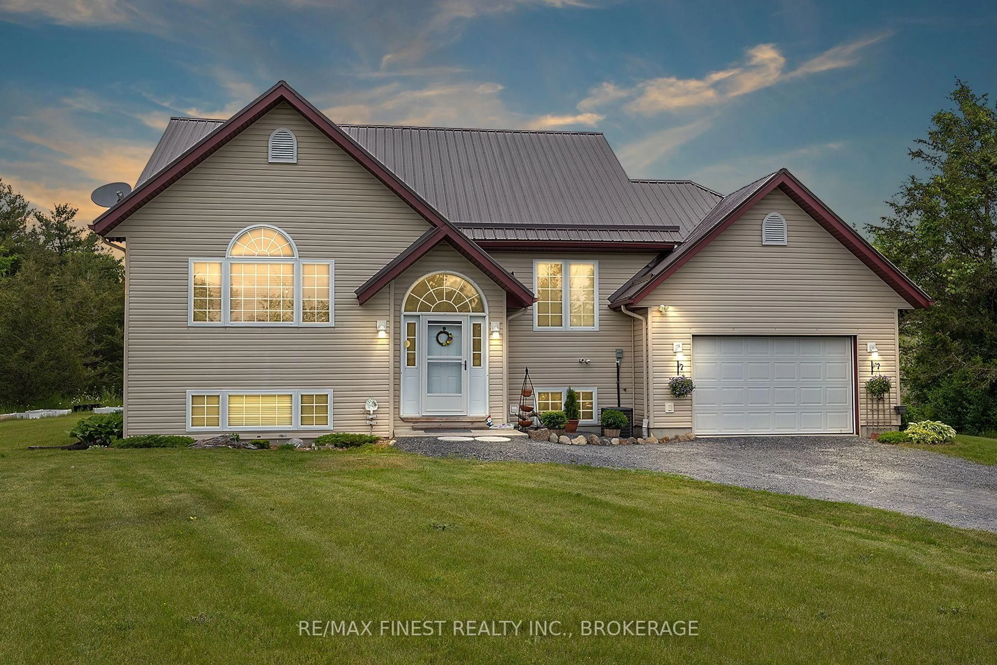 Home with vinyl exterior material, street for 23 Dowdle Rd, Newburgh Ontario K0K 2S0