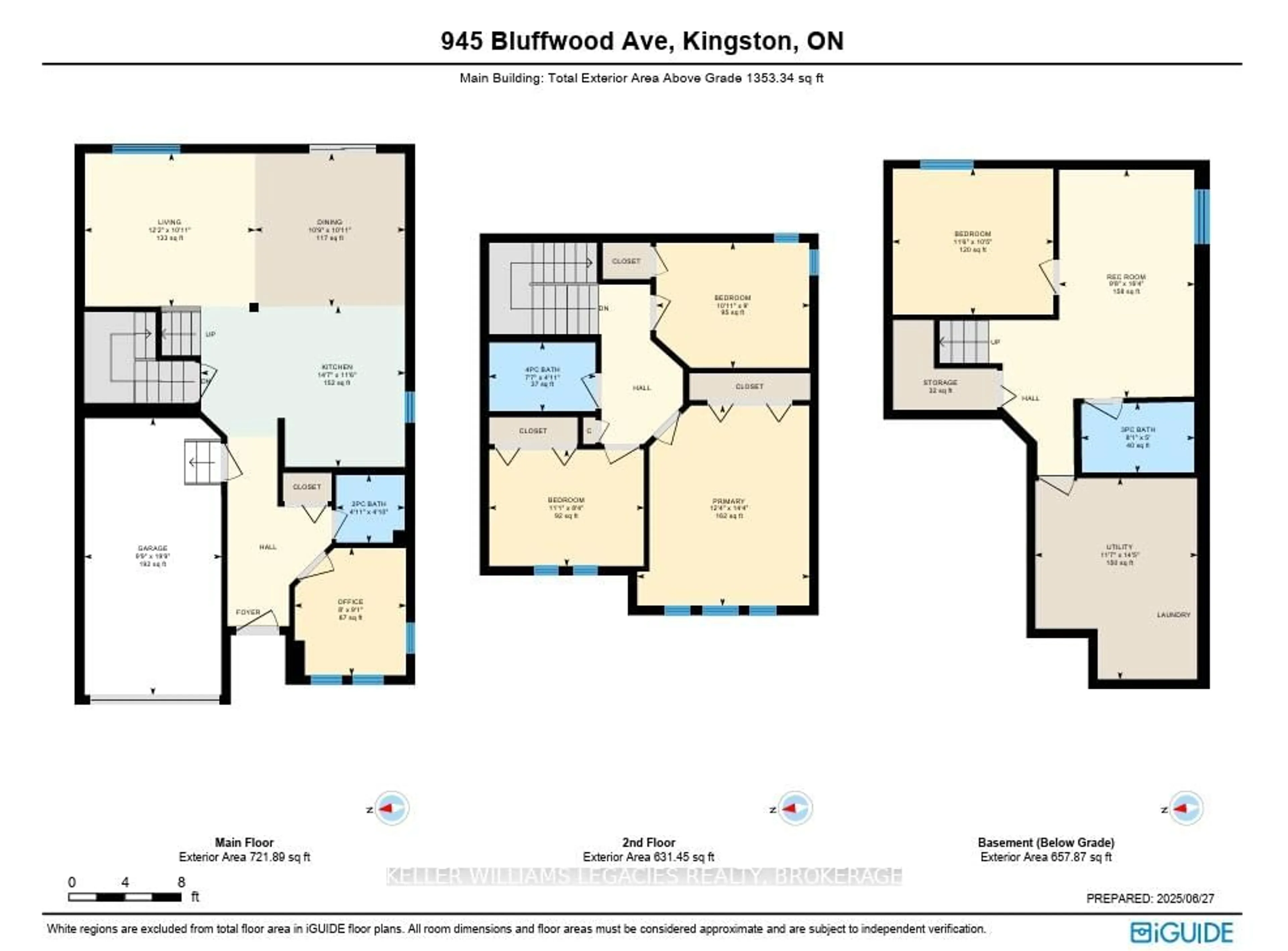Floor plan for 945 BLUFFWOOD Ave, Kingston Ontario K7K 7K5