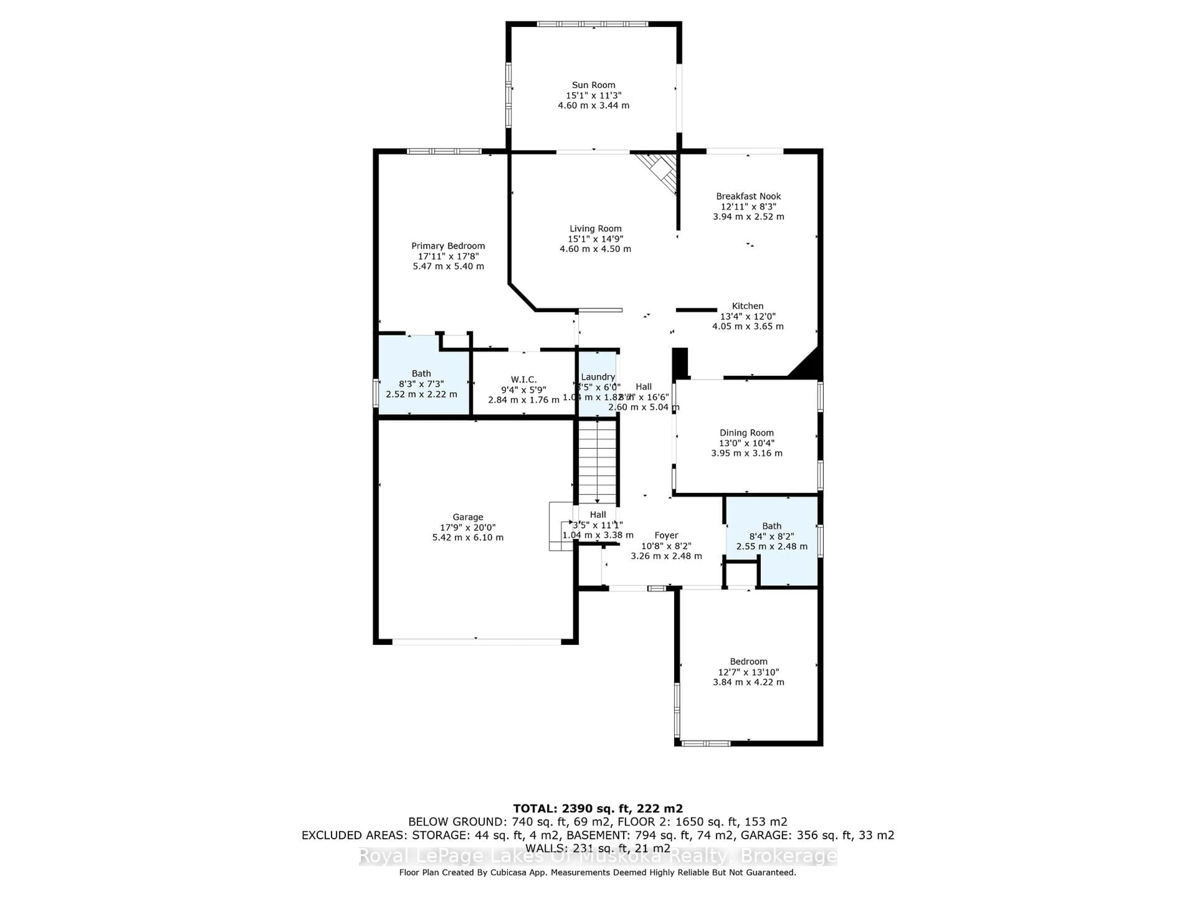 Floor plan for 25 Stonehedge Clse, Gravenhurst Ontario P1P 1Y7