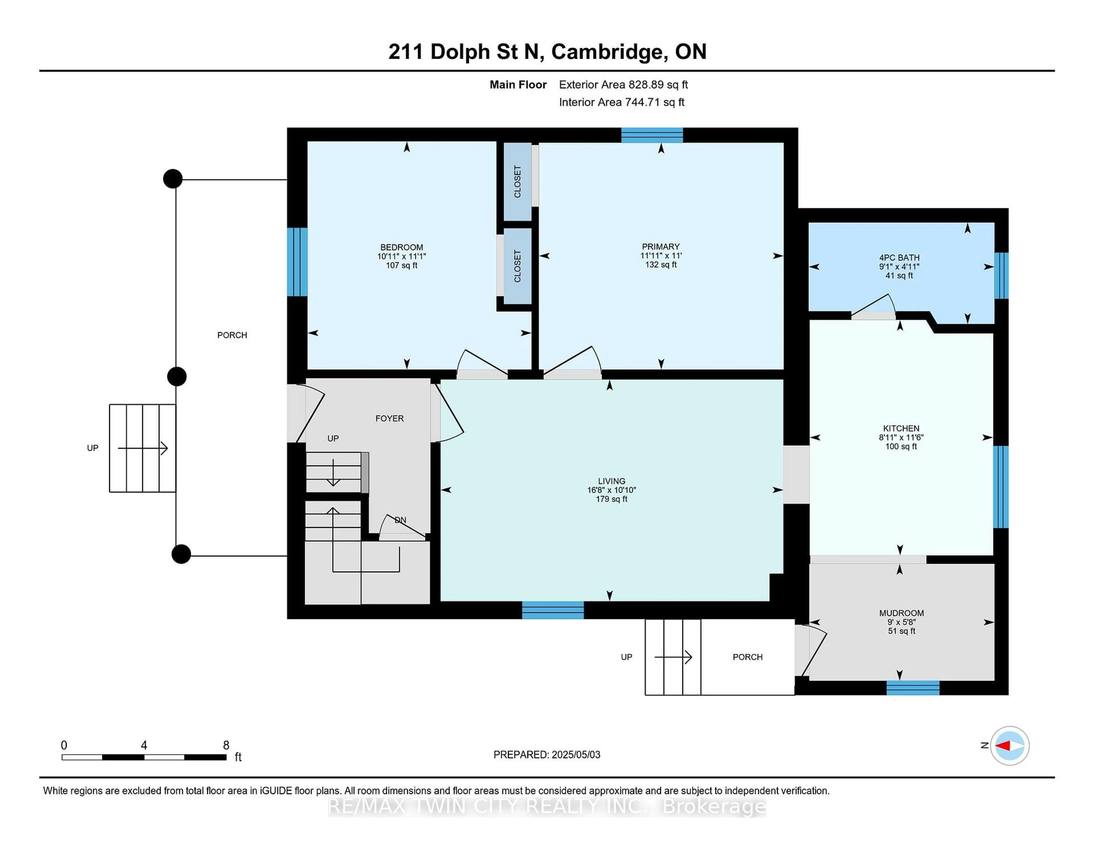 Floor plan for 211 Dolph St, Cambridge Ontario N3H 2A6