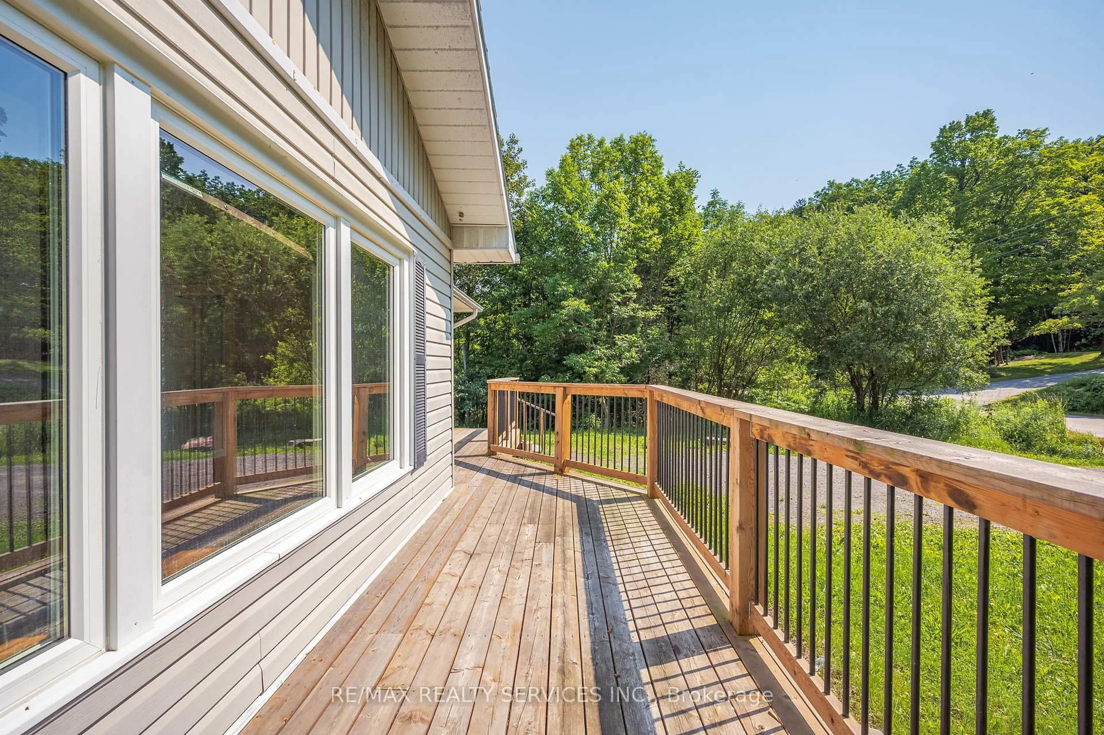 Patio, water/lake/river/ocean view for 28 Shay Rd, Huntsville Ontario P1H 1L2