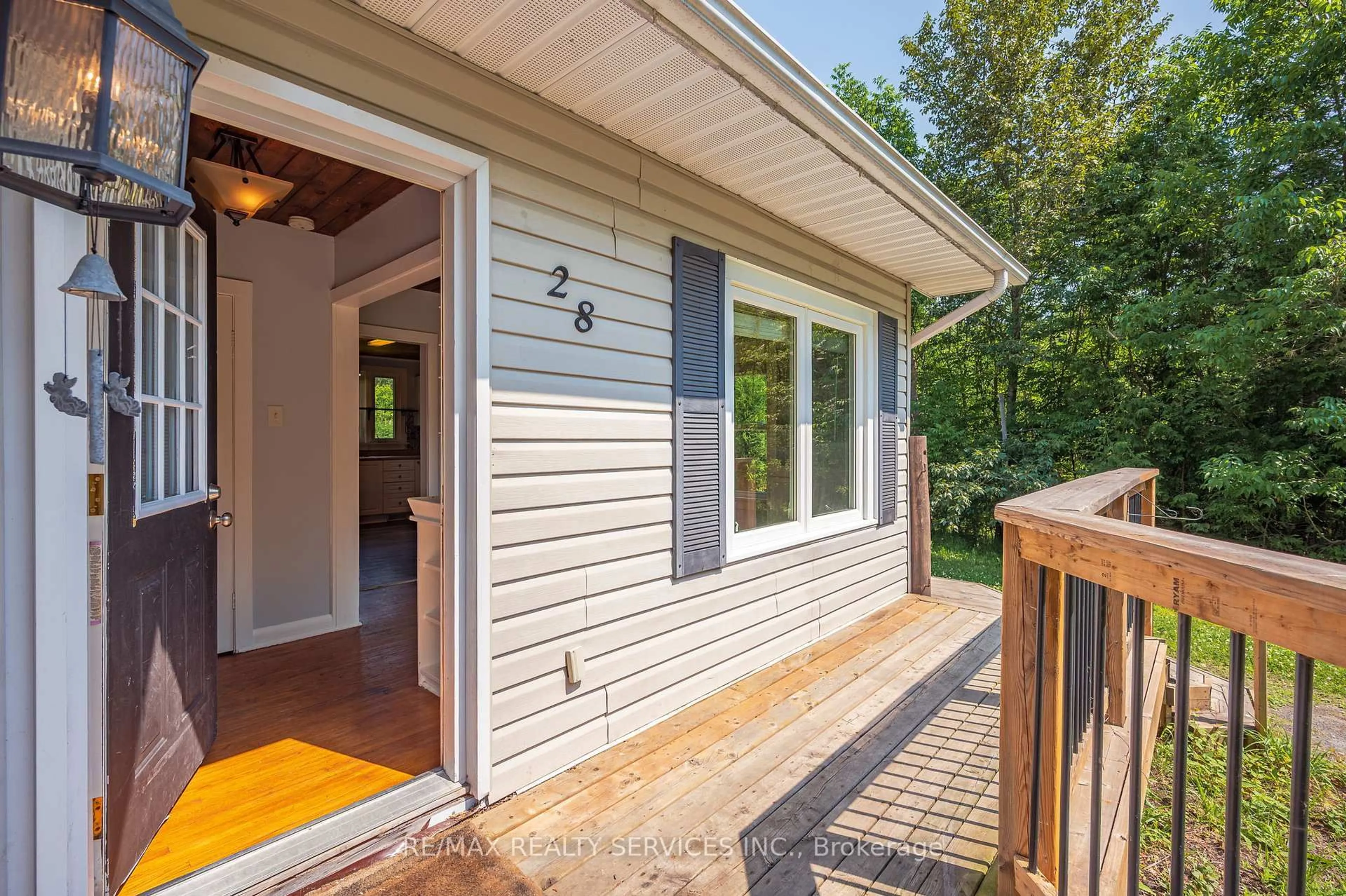 Patio, water/lake/river/ocean view for 28 Shay Rd, Huntsville Ontario P1H 1L2
