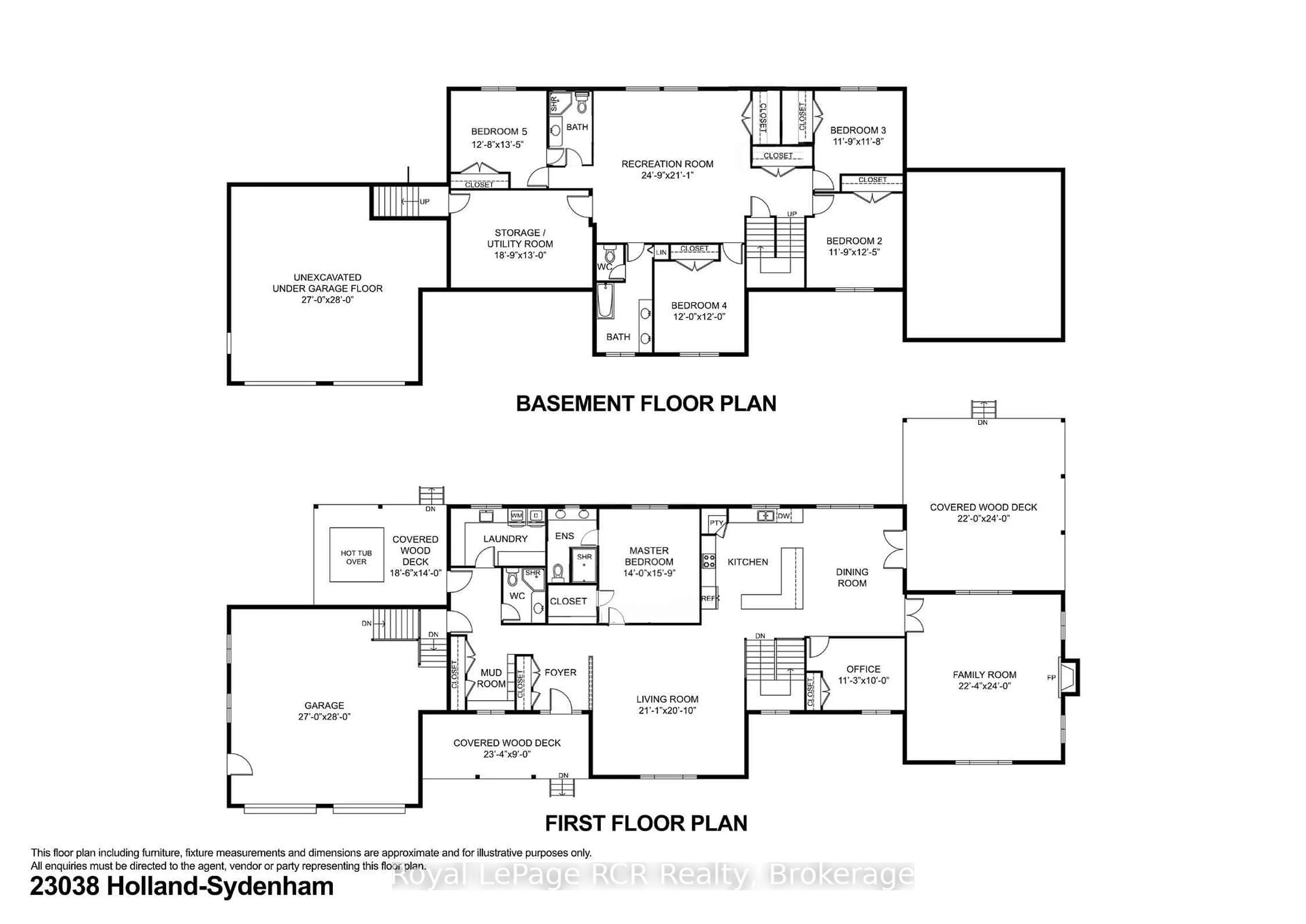 Floor plan for 023038 Holland-Sydenham Townline, Chatsworth Ontario N0H 1G0