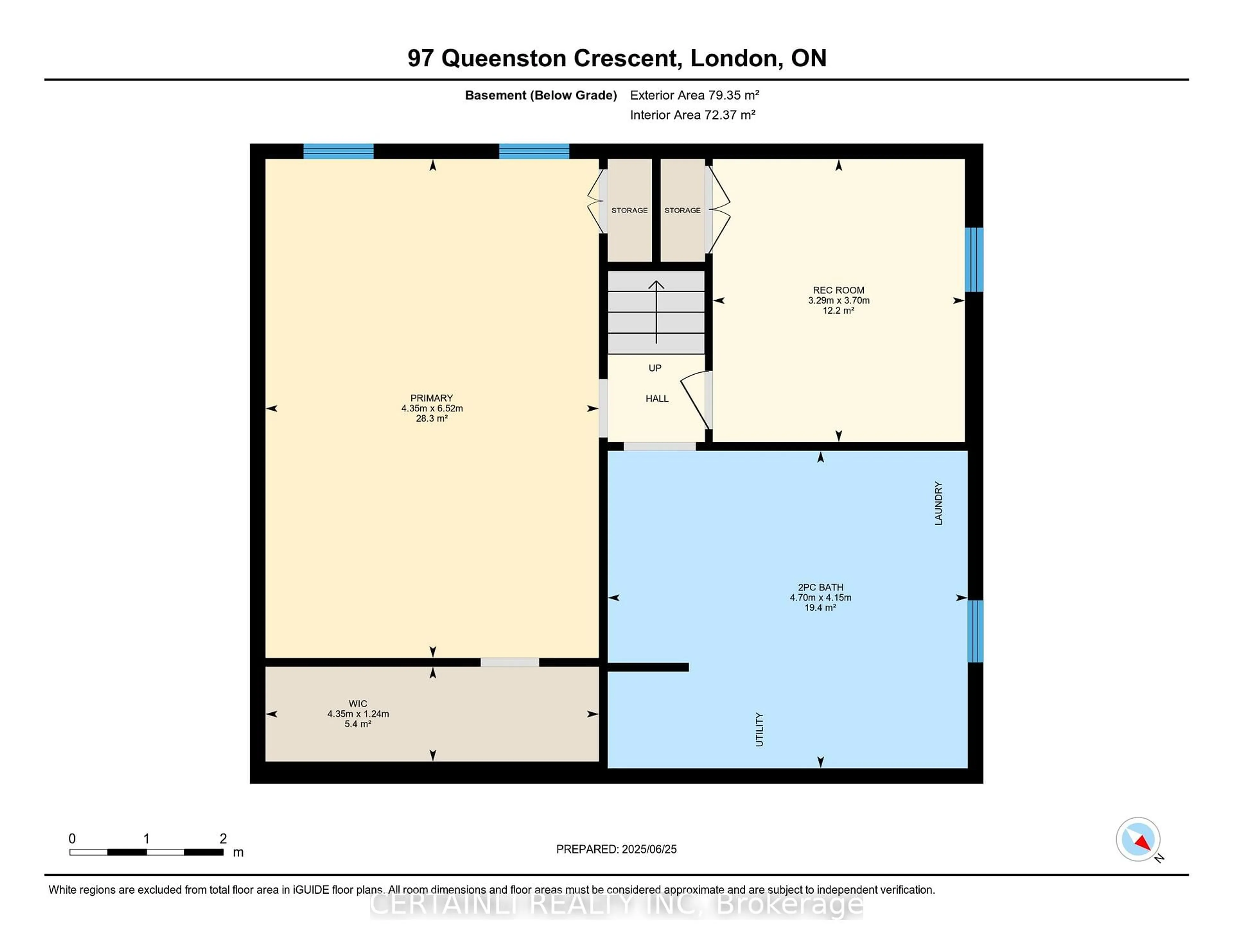 Floor plan for 97 Queenston Cres, London East Ontario N5W 1N7