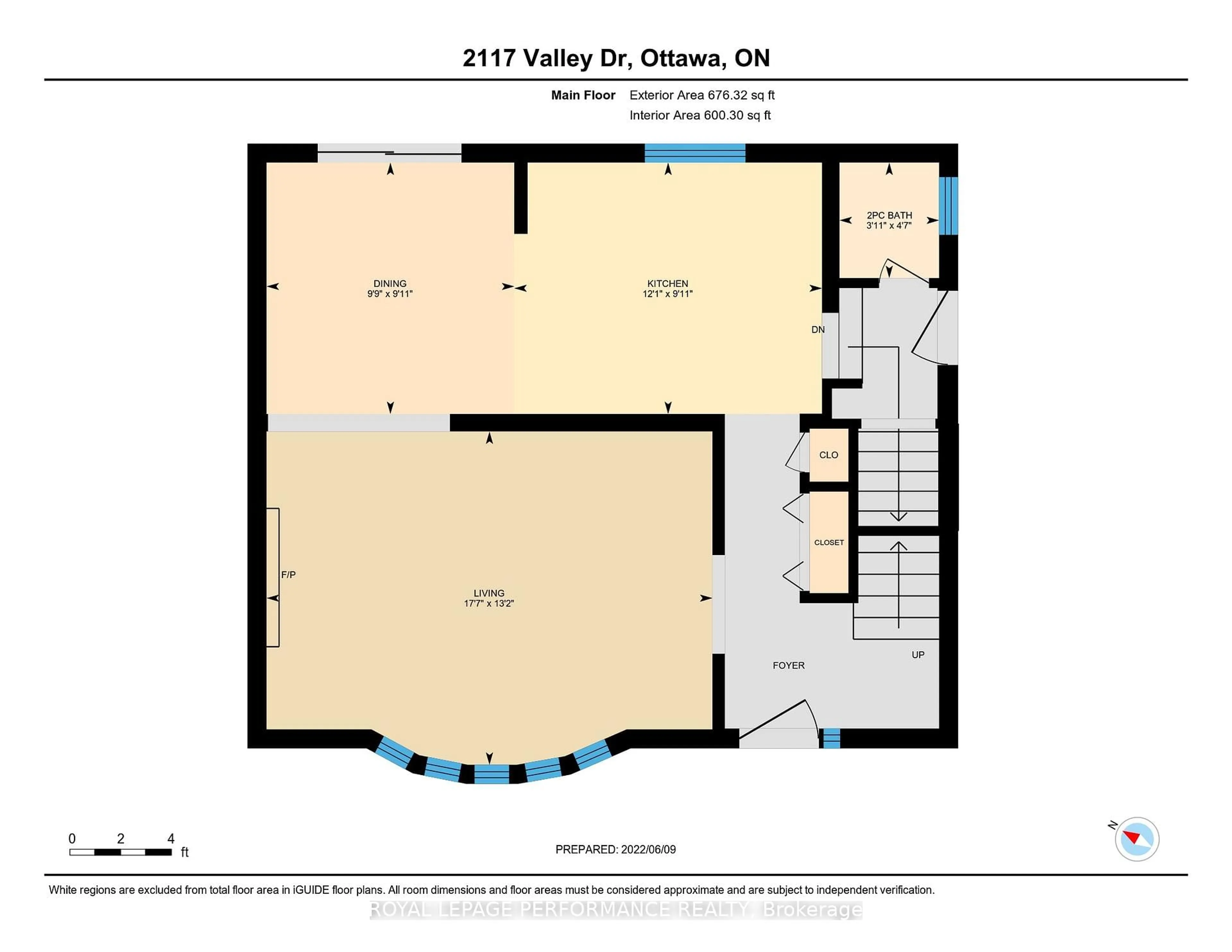 Floor plan for 2117 Valley Dr, Ottawa Ontario K1G 2P6