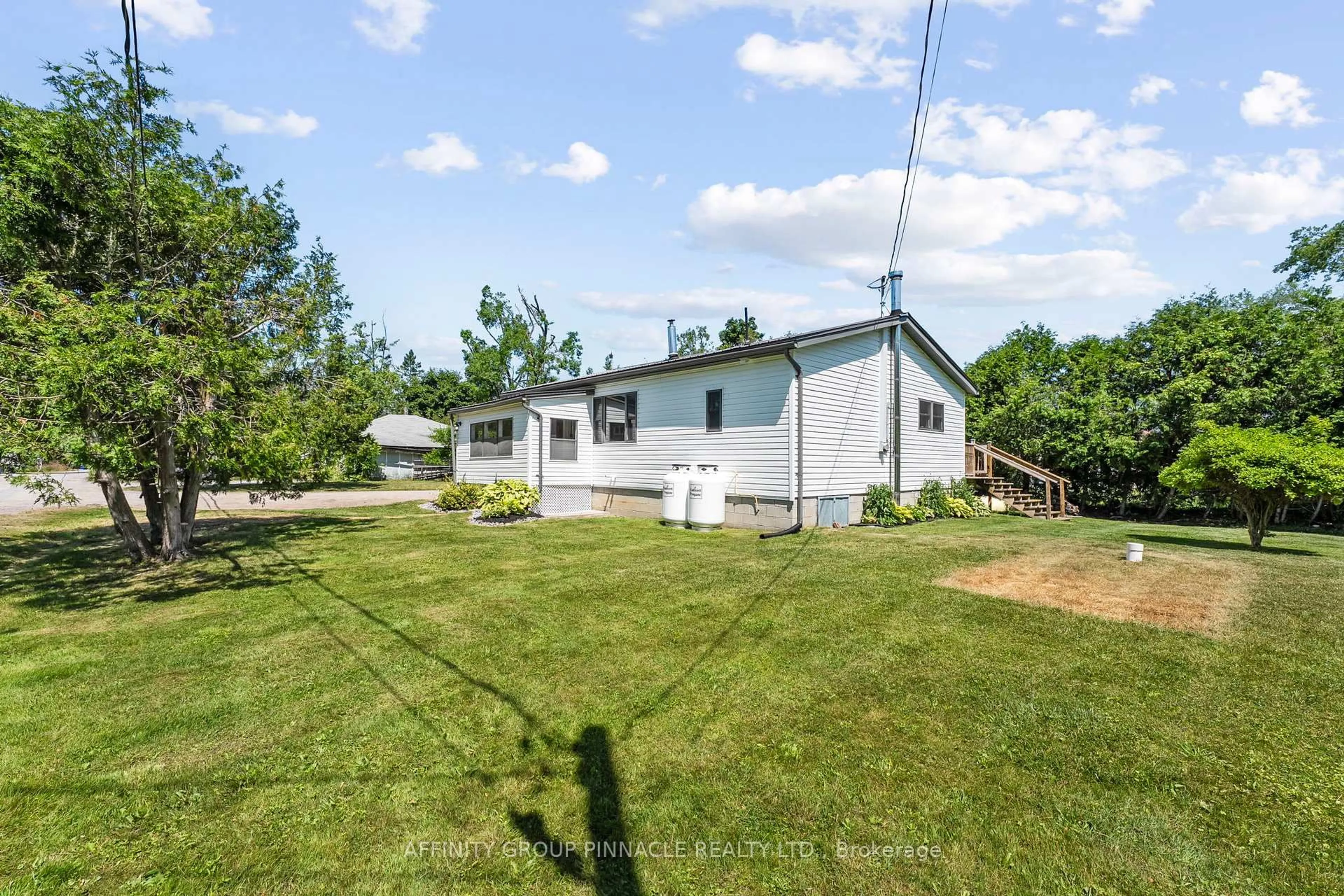 A pic from outside/outdoor area/front of a property/back of a property/a pic from drone, unknown for 13 Leaf St, Kawartha Lakes Ontario K6H 5R6