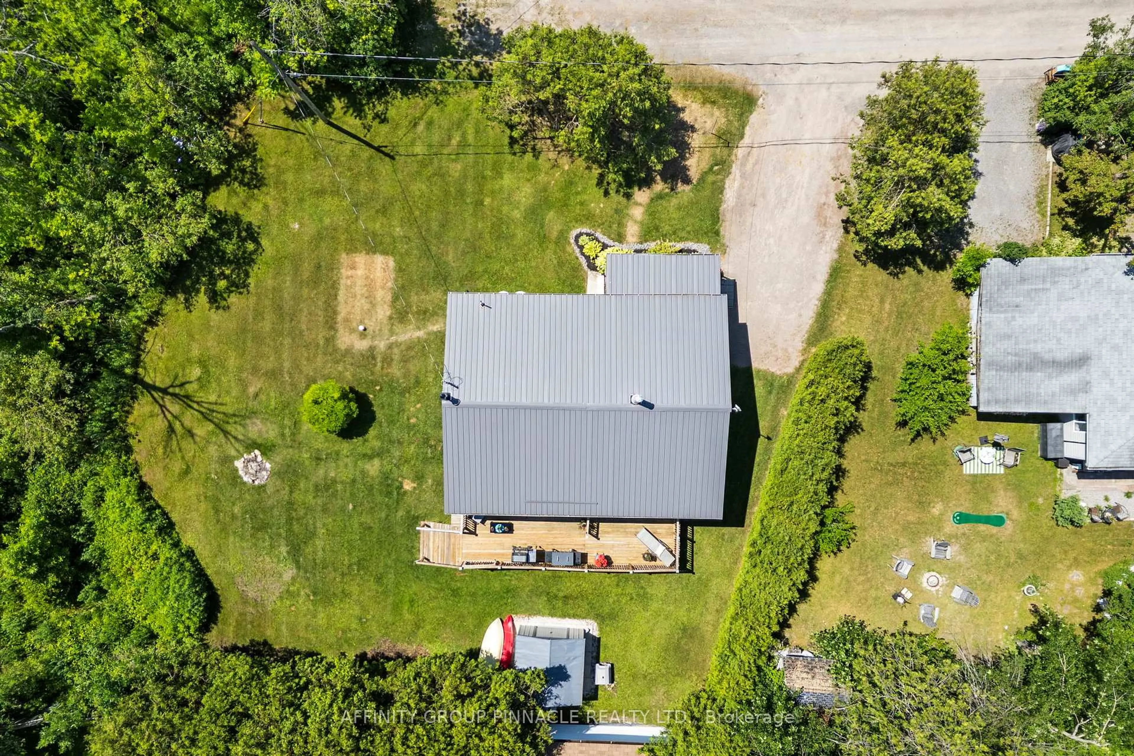 A pic from outside/outdoor area/front of a property/back of a property/a pic from drone, building for 13 Leaf St, Kawartha Lakes Ontario K6H 5R6