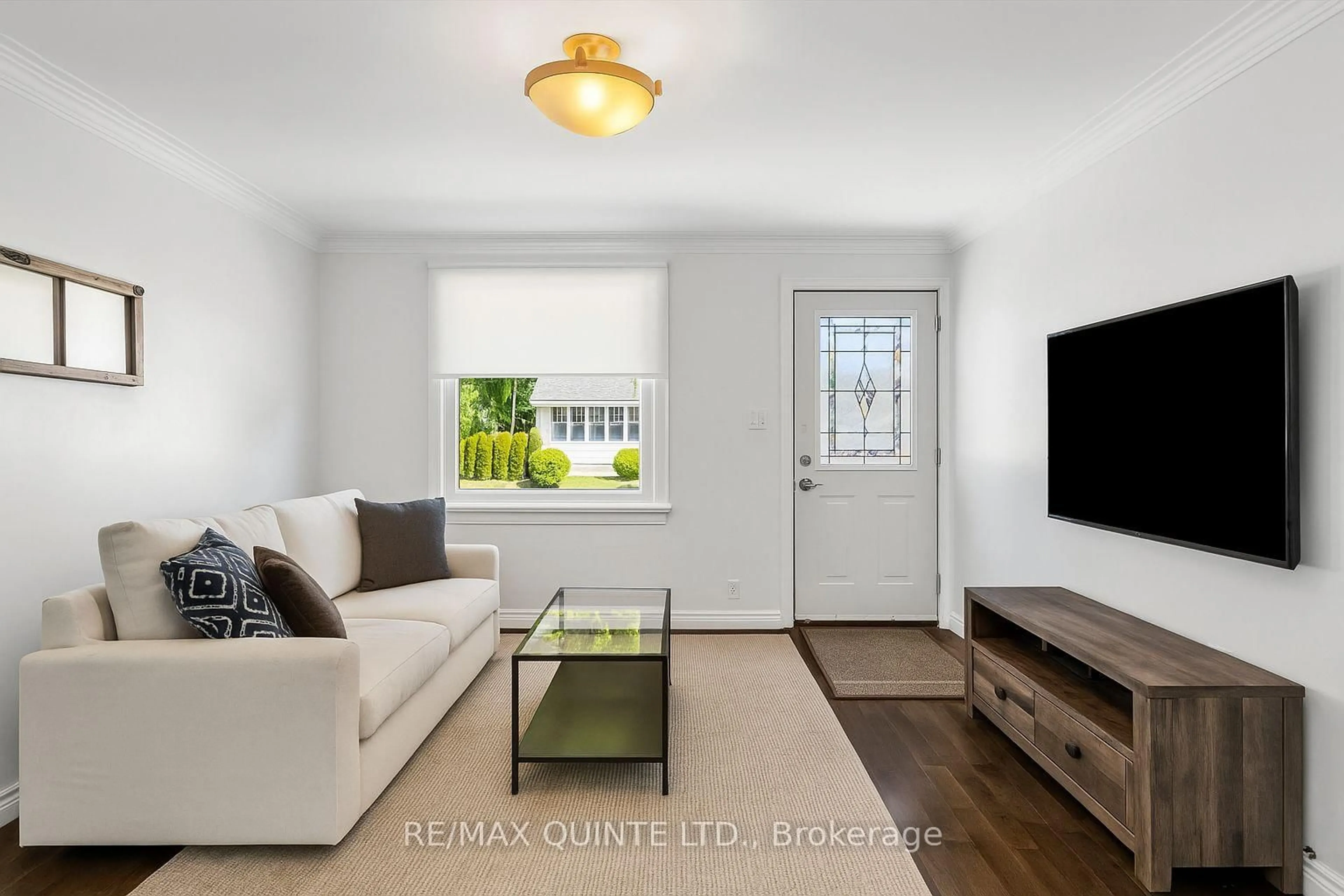 Living room with furniture, unknown for 15 1/2 McCann St, Quinte West Ontario K8V 1W2