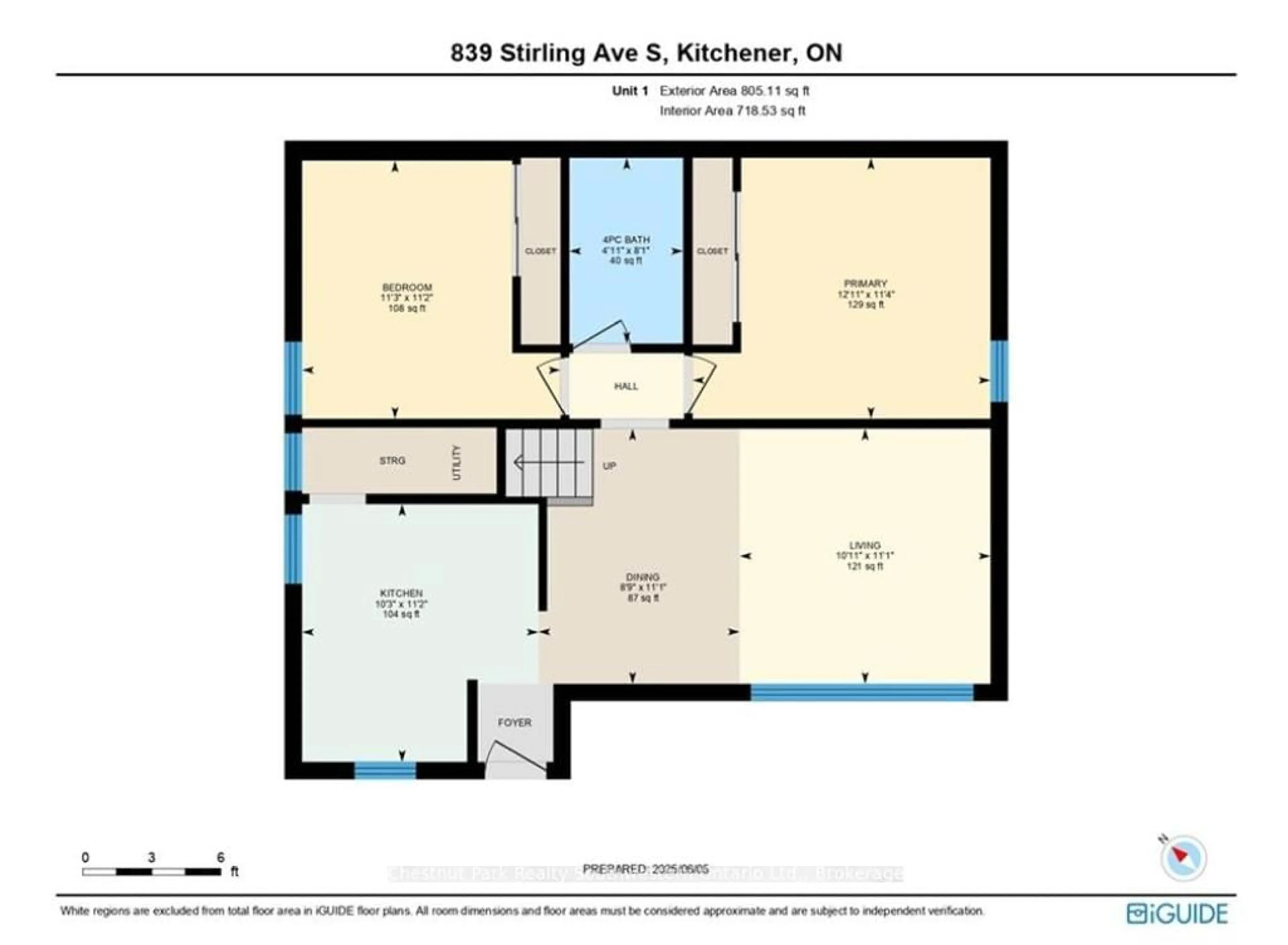 Floor plan for 839 Stirling Ave, Kitchener Ontario N2M 3K4