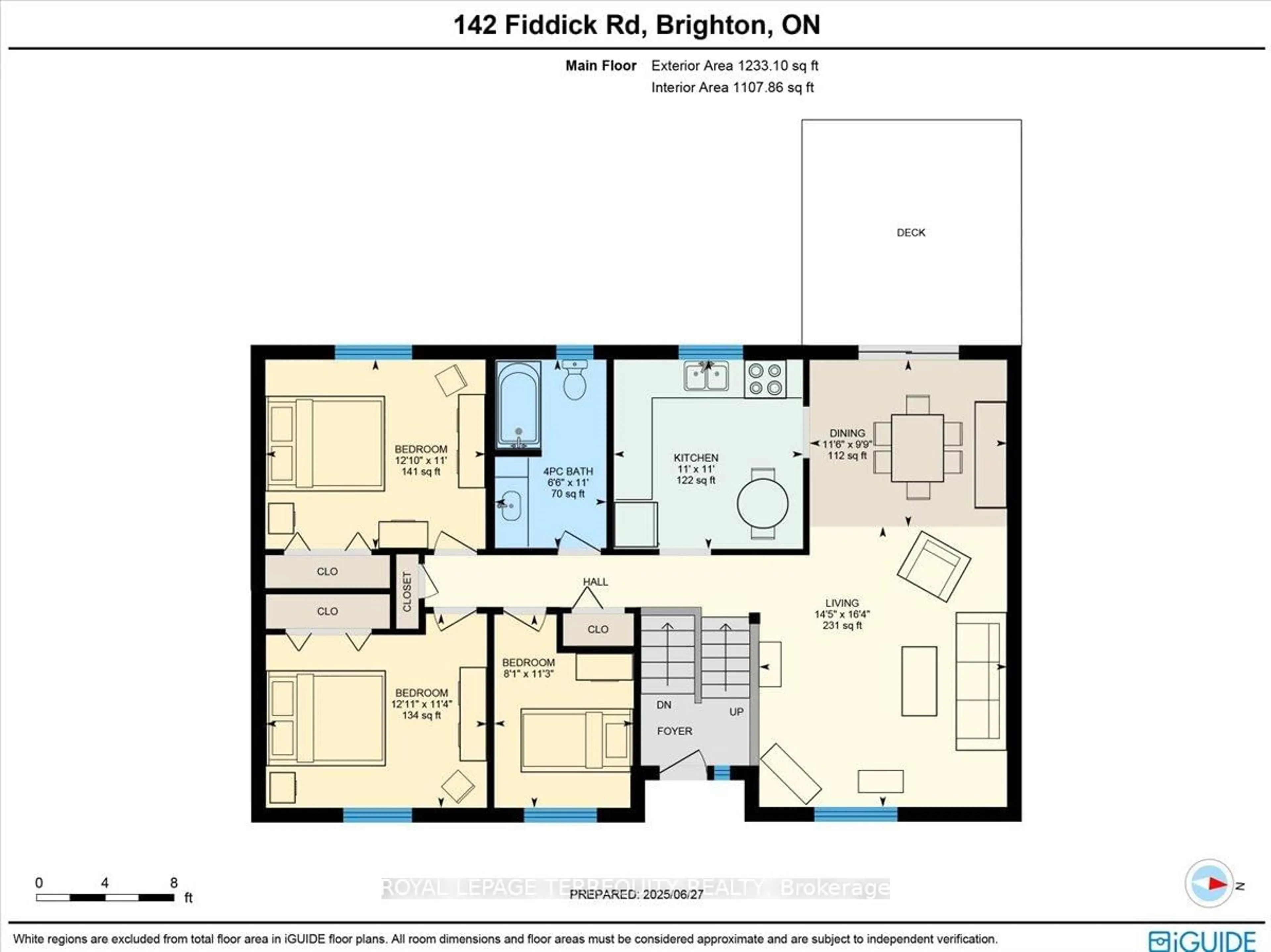 Floor plan for 142 Fiddick Rd, Brighton Ontario K0K 1H0