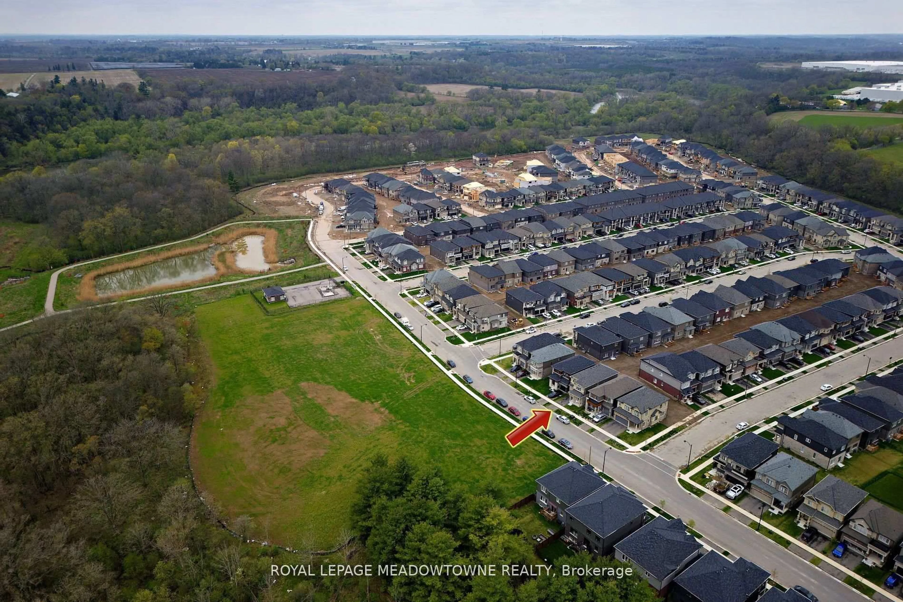 A pic from outside/outdoor area/front of a property/back of a property/a pic from drone, street for 70 Stauffer Rd, Brantford Ontario N3V 0B4