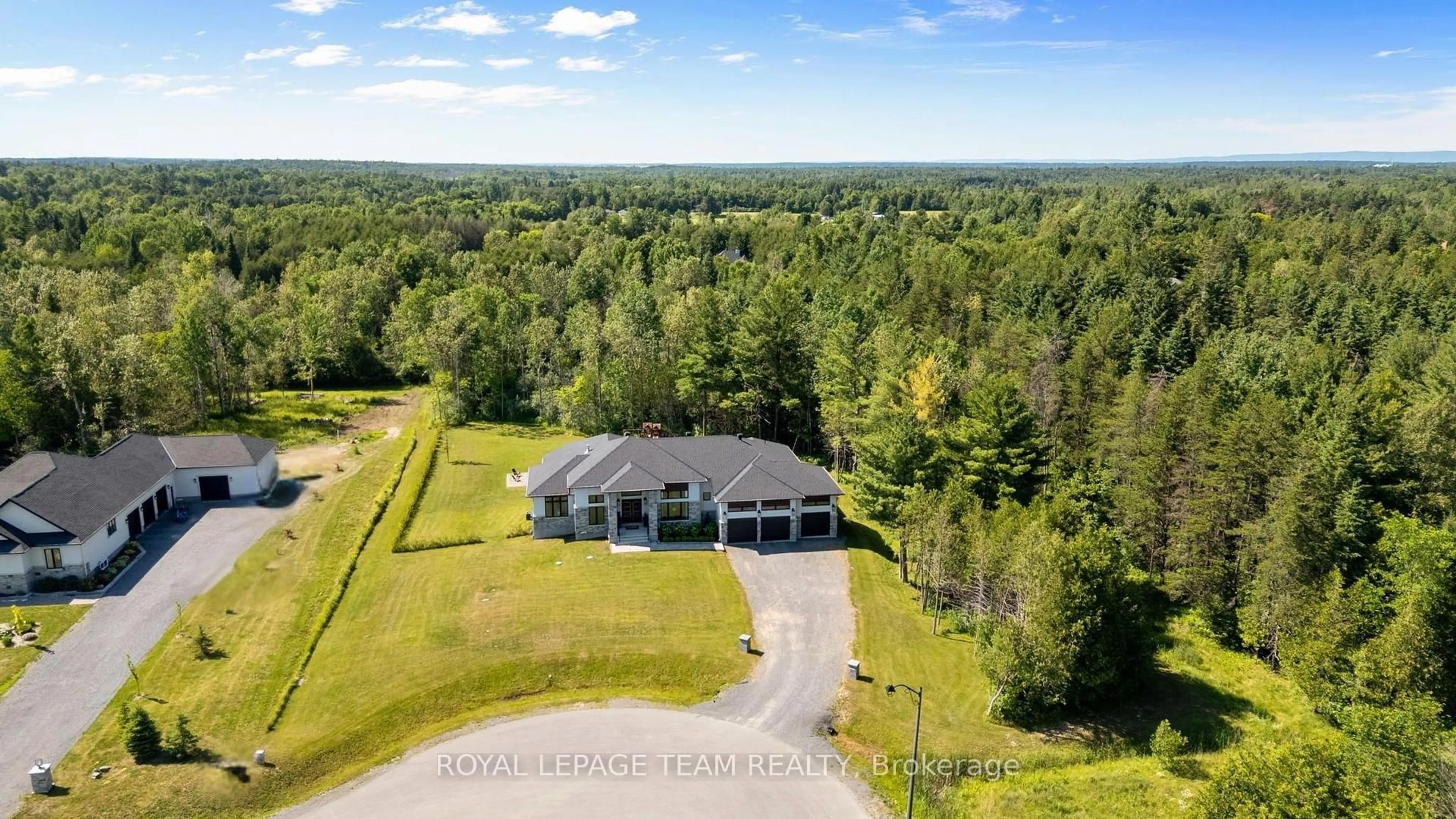 A pic from outside/outdoor area/front of a property/back of a property/a pic from drone, water/lake/river/ocean view for 216 Shamus Way, Carp Ontario K0A 1L0